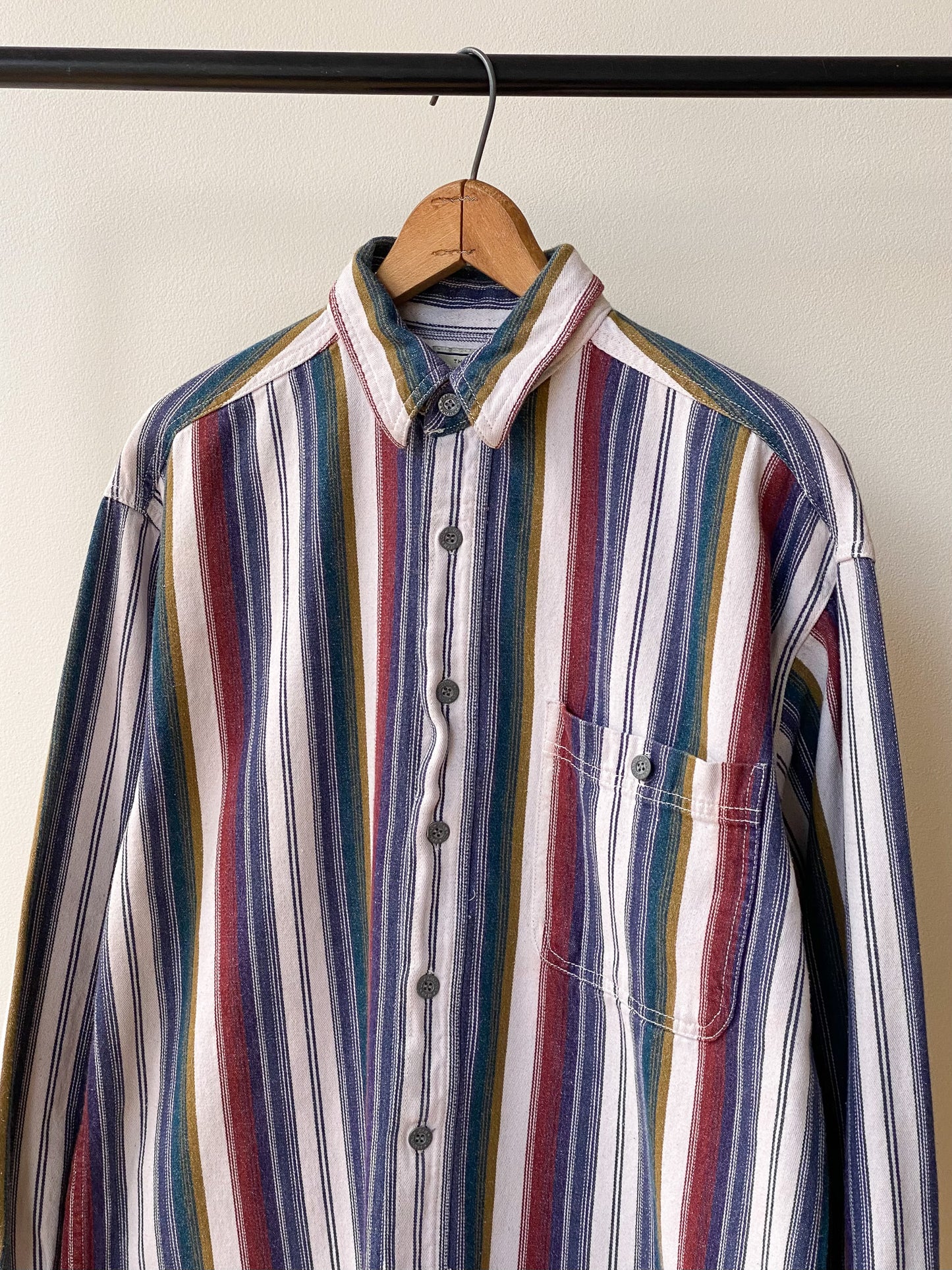 90's Arizona Jean Co. Striped Shirt—[M]