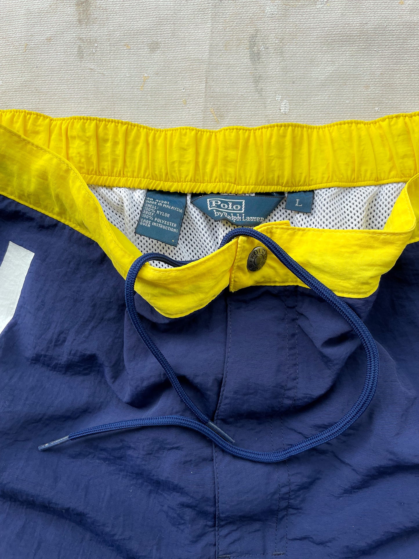 POLO RALPH LAUREN SWIM TRUNKS—[L]