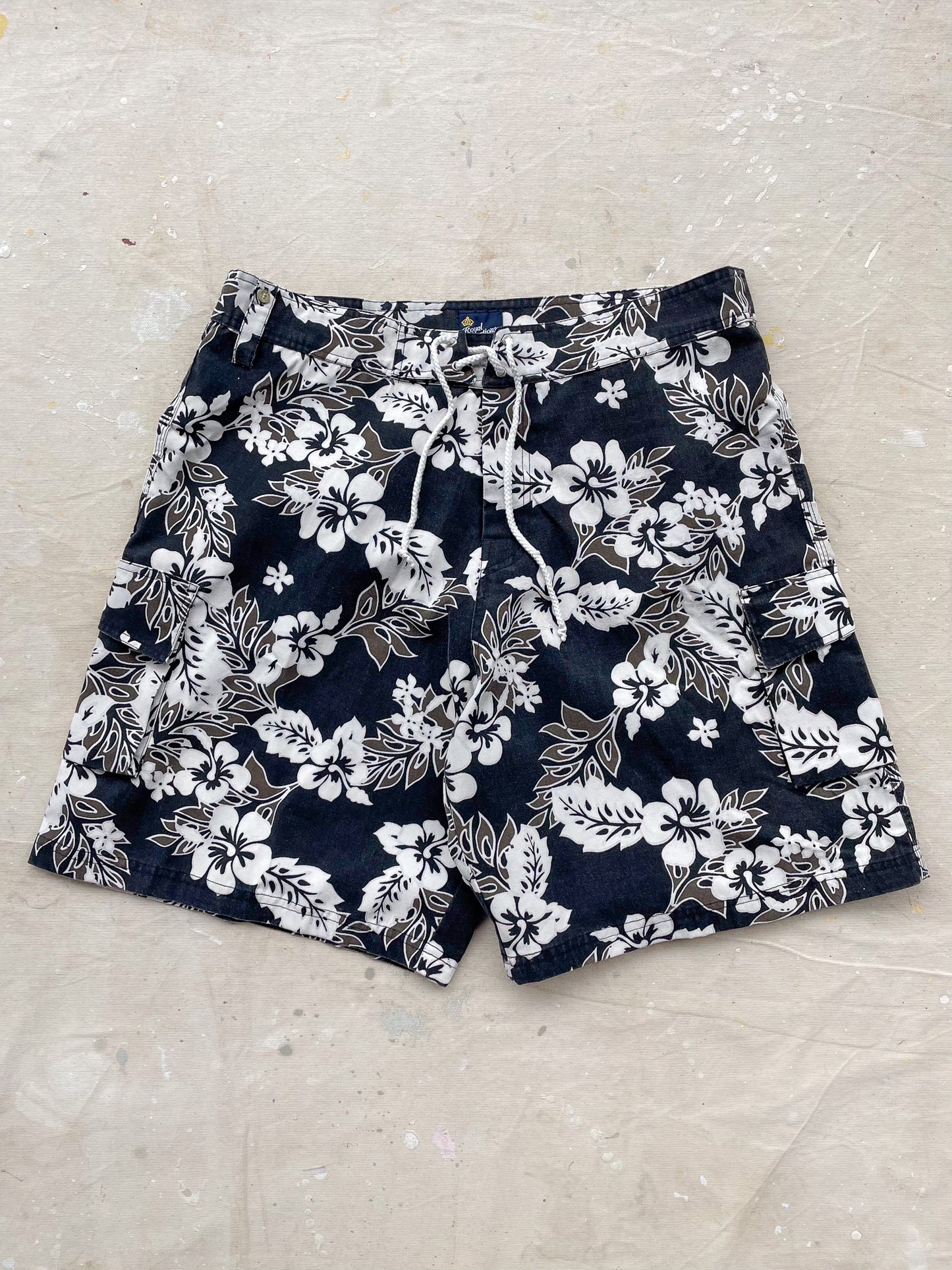 Hawaiian Swim Trunks—[L/XL]