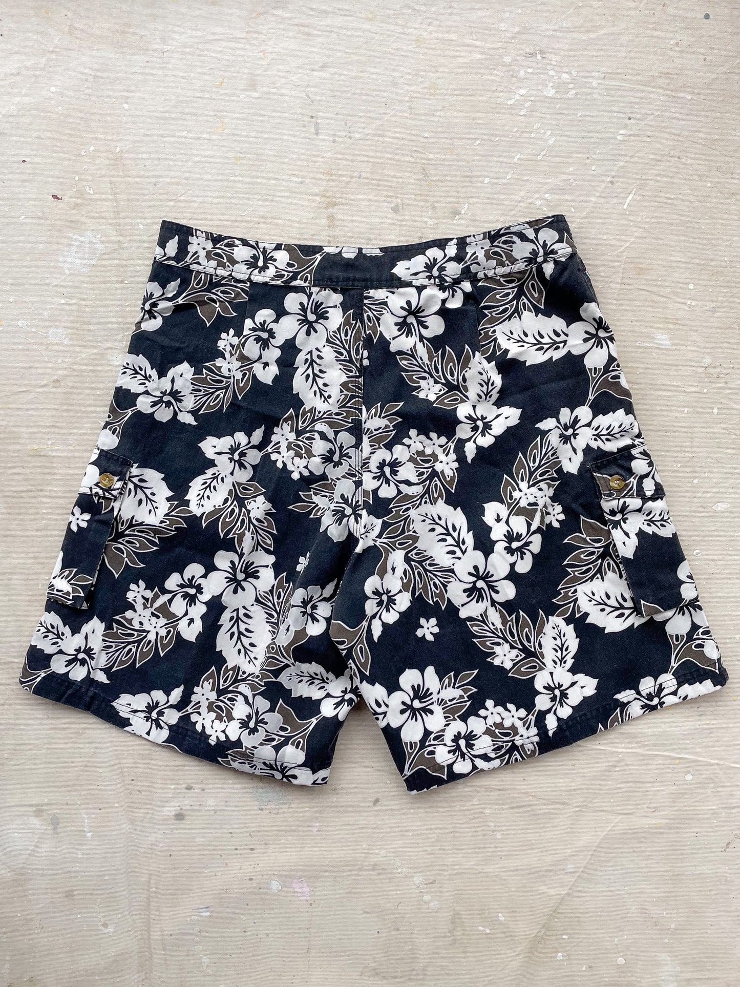 Hawaiian Swim Trunks—[L/XL]