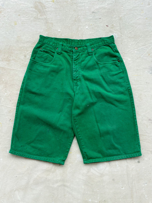 Green Jean Shorts—[32]