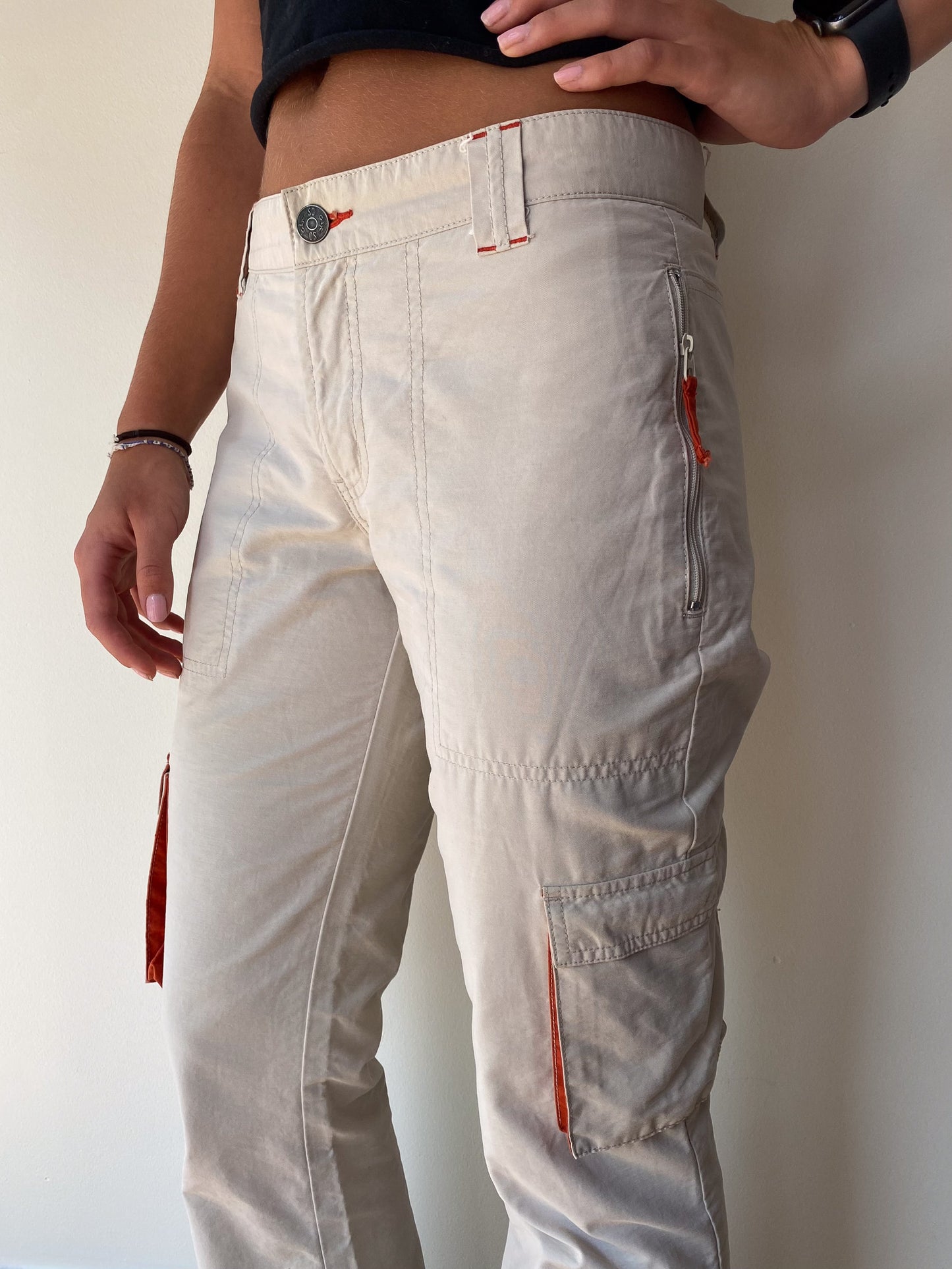 Flared Cargo Tech Pants—[28x30]