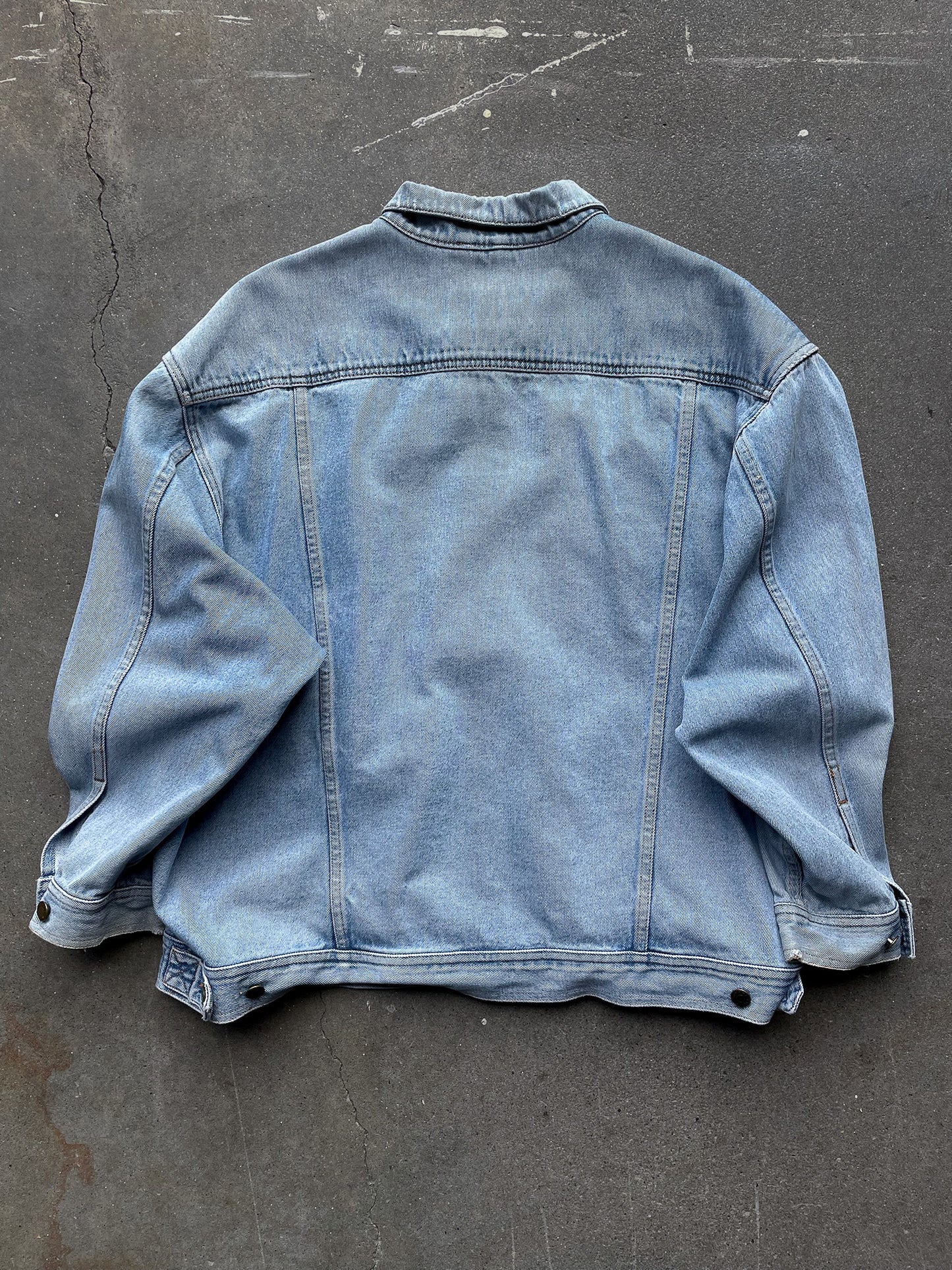 90's Eddie Bauer Denim Trucker Jacket—[XXL]