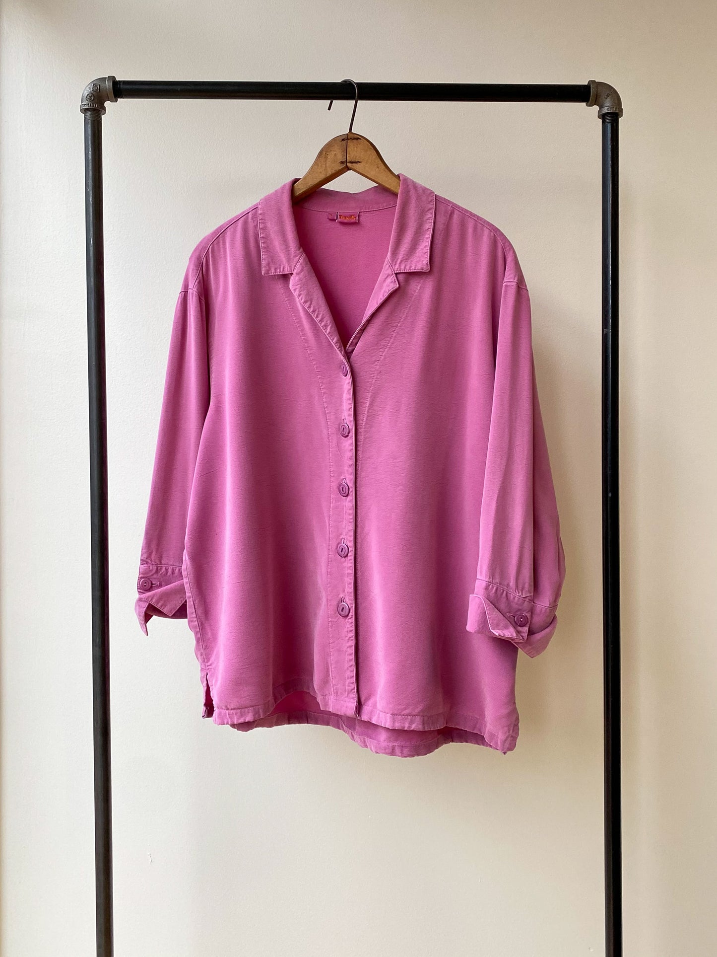 Tianello Tencel Camp Collar Shirt—[M/L