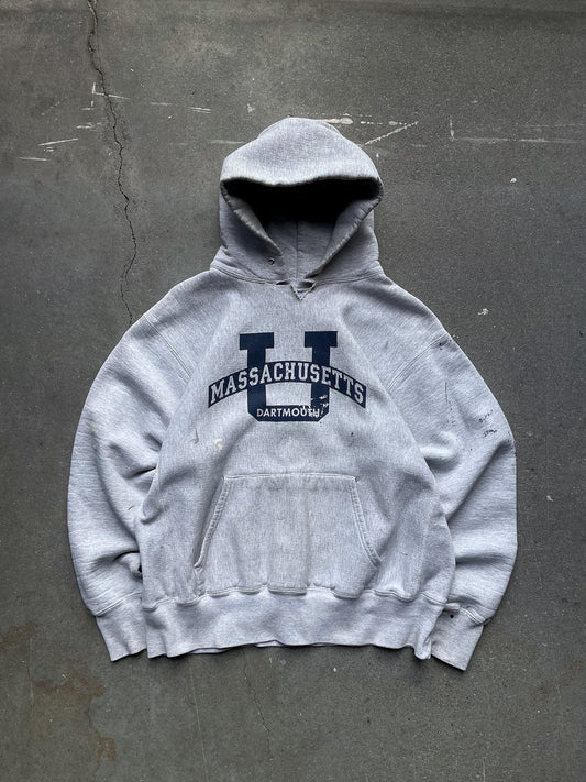 UMass Dartmouth Reverse Weave Cotton Exchange Hoodie—[L]