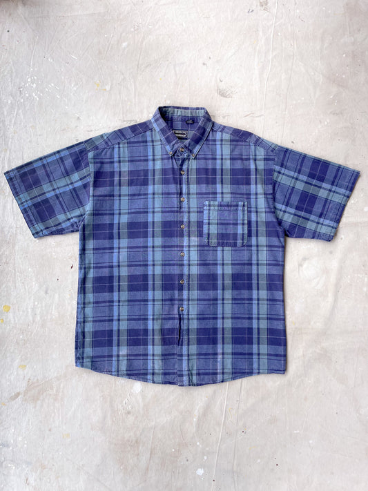 90's Plaid Button Down Shirt—[L]
