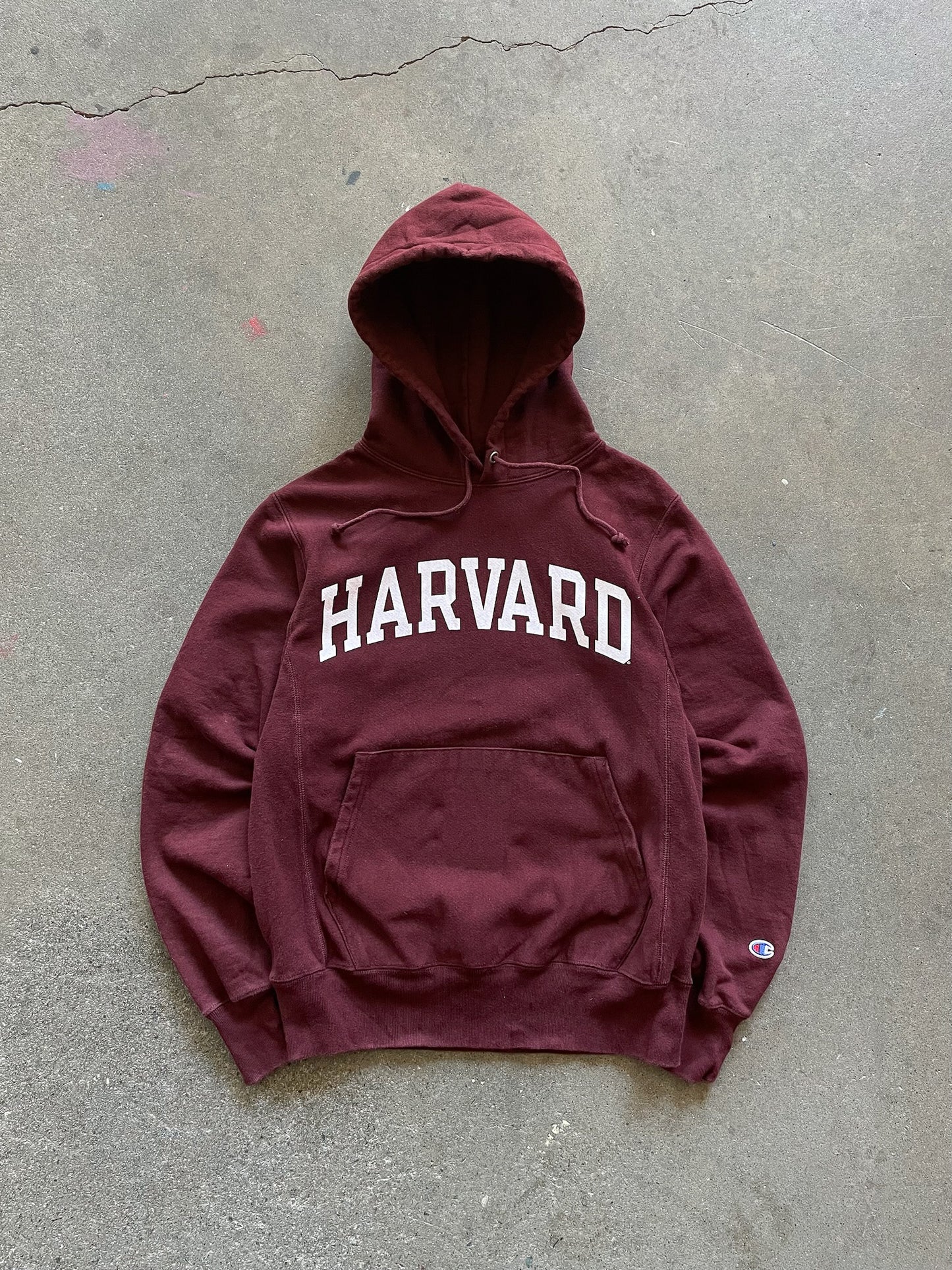 Harvard Champion Reverse Weave Hoodie—[S]