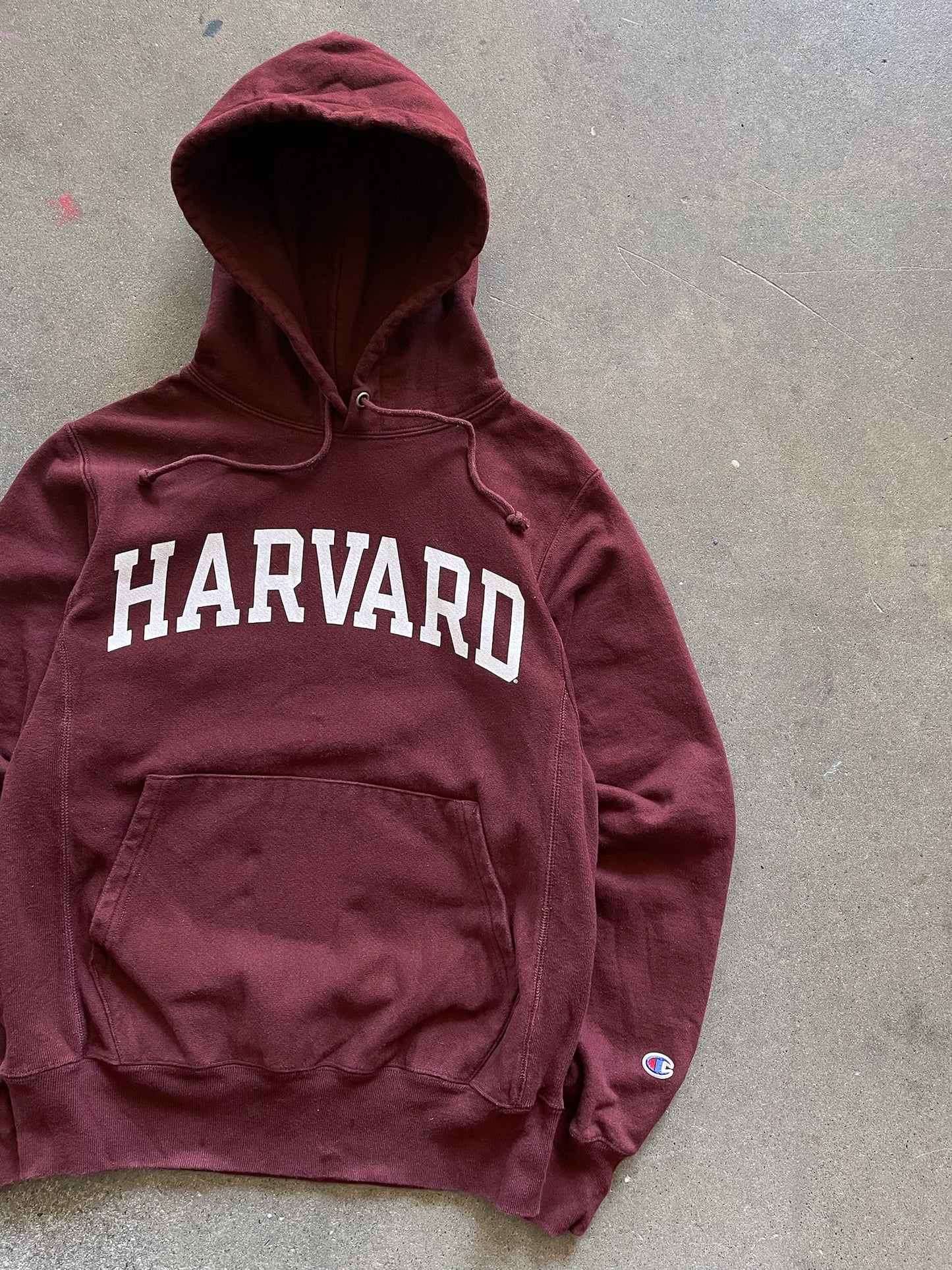 Harvard Champion Reverse Weave Hoodie—[S]