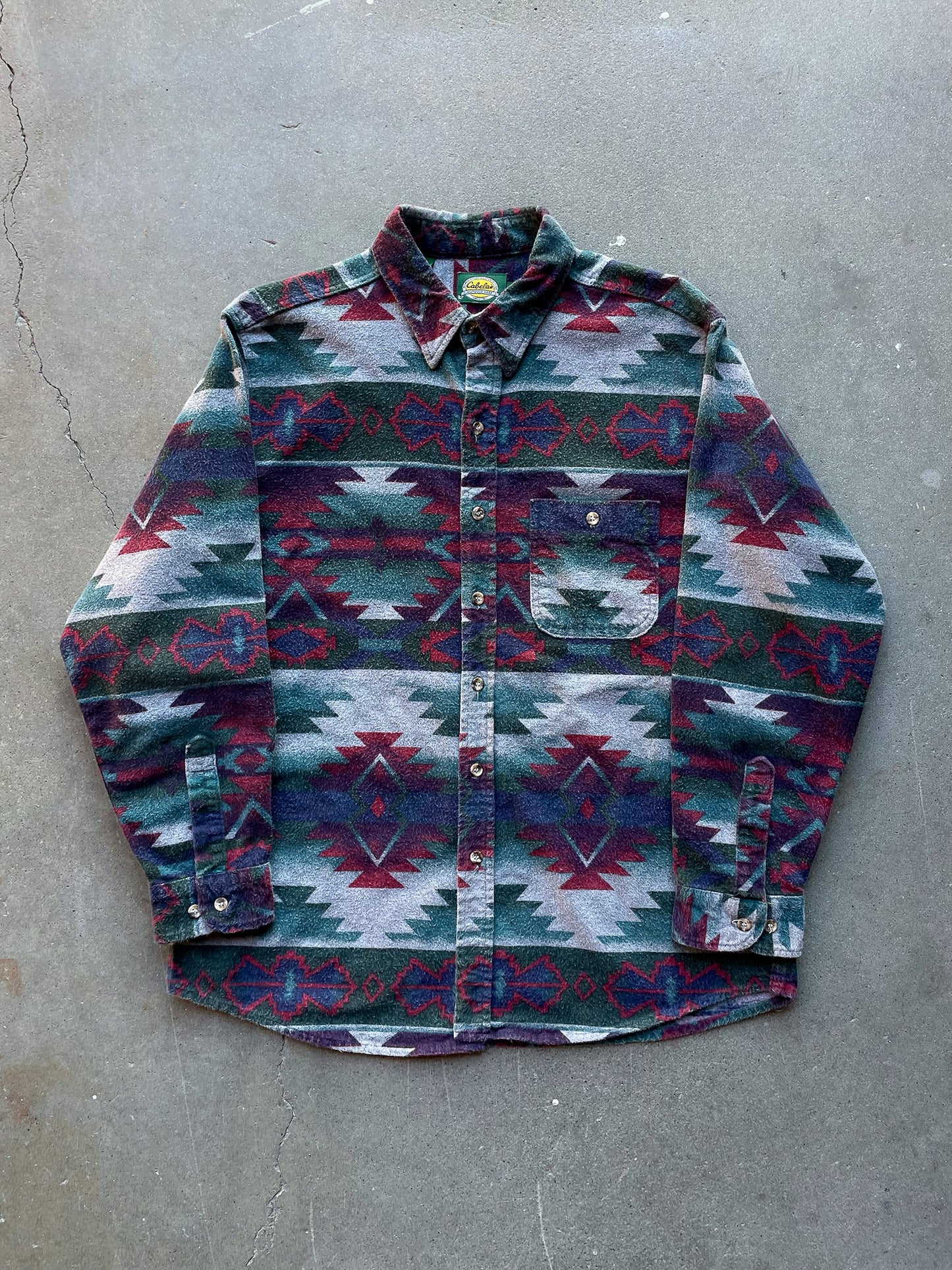 Cabela's Aztec Flannel Shirt—[XL]