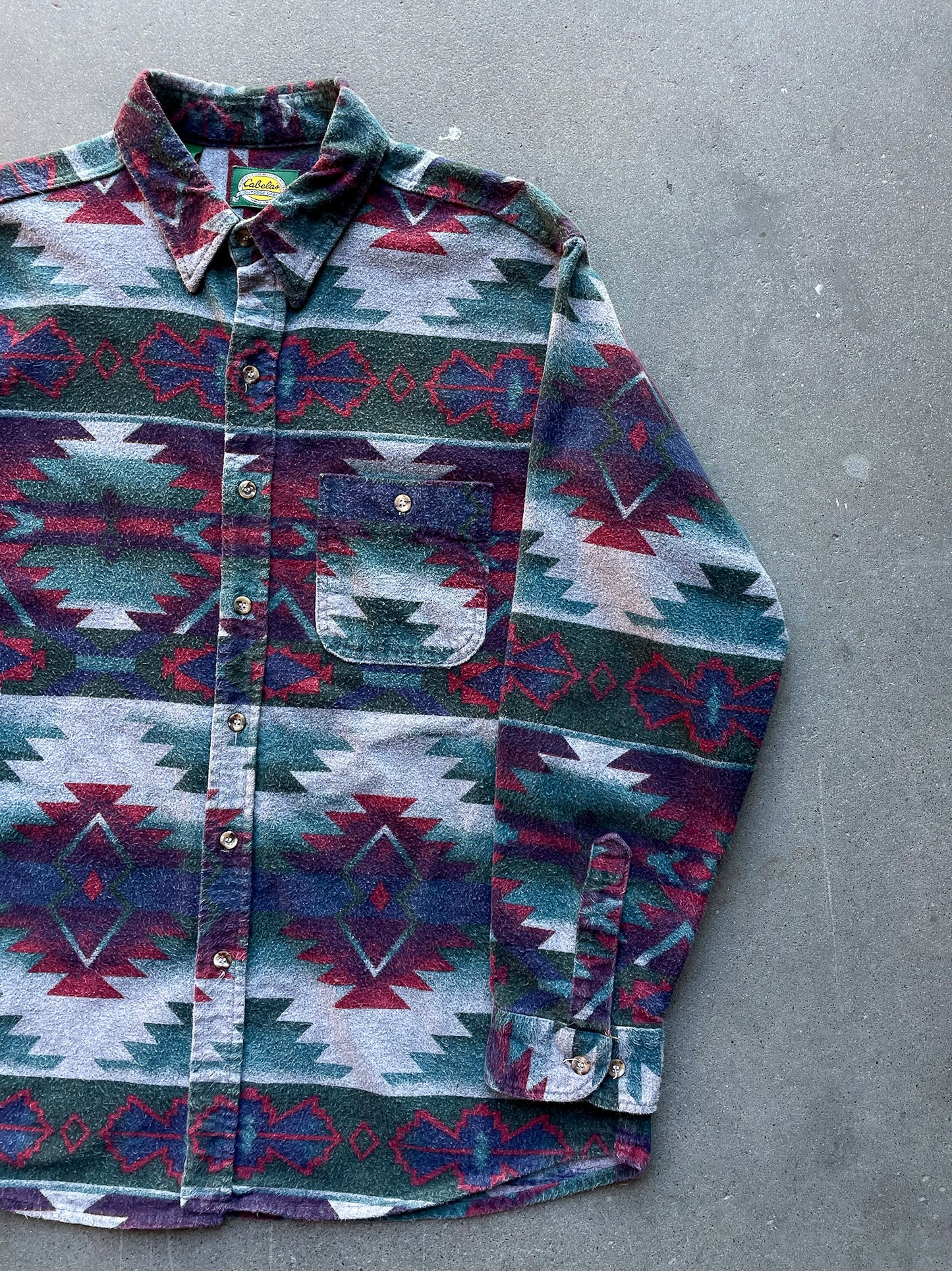 Cabela's Aztec Flannel Shirt—[XL]