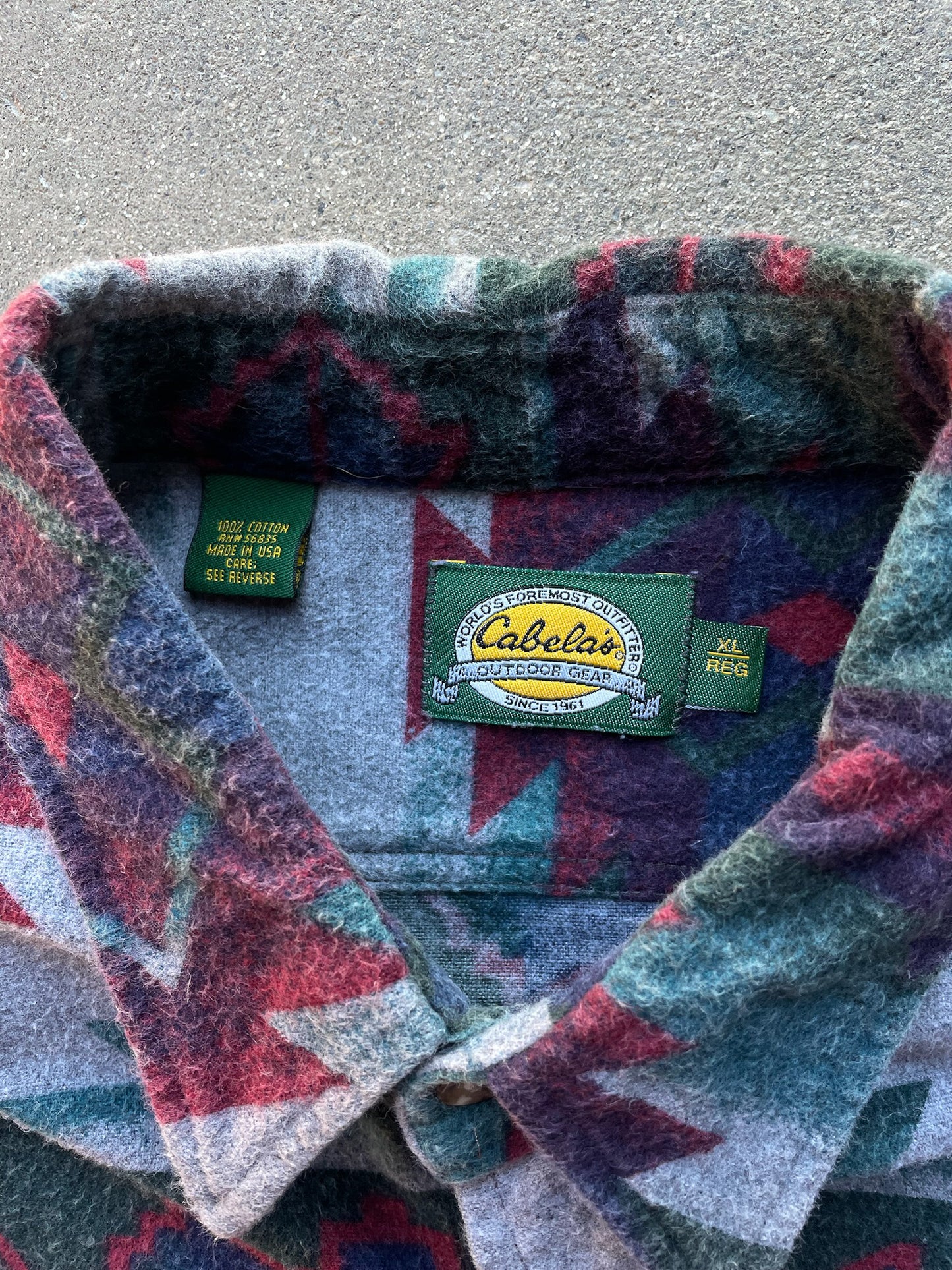 Cabela's Aztec Flannel Shirt—[XL]