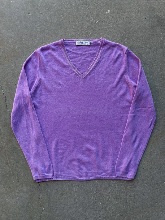 Richard Grand Cashmere V Neck Sweater—[M]