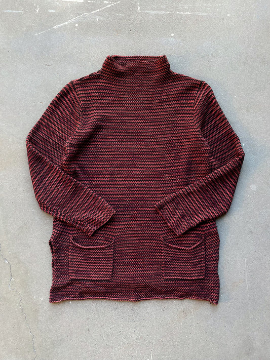 Pocketed Mockneck Sweater—[M]