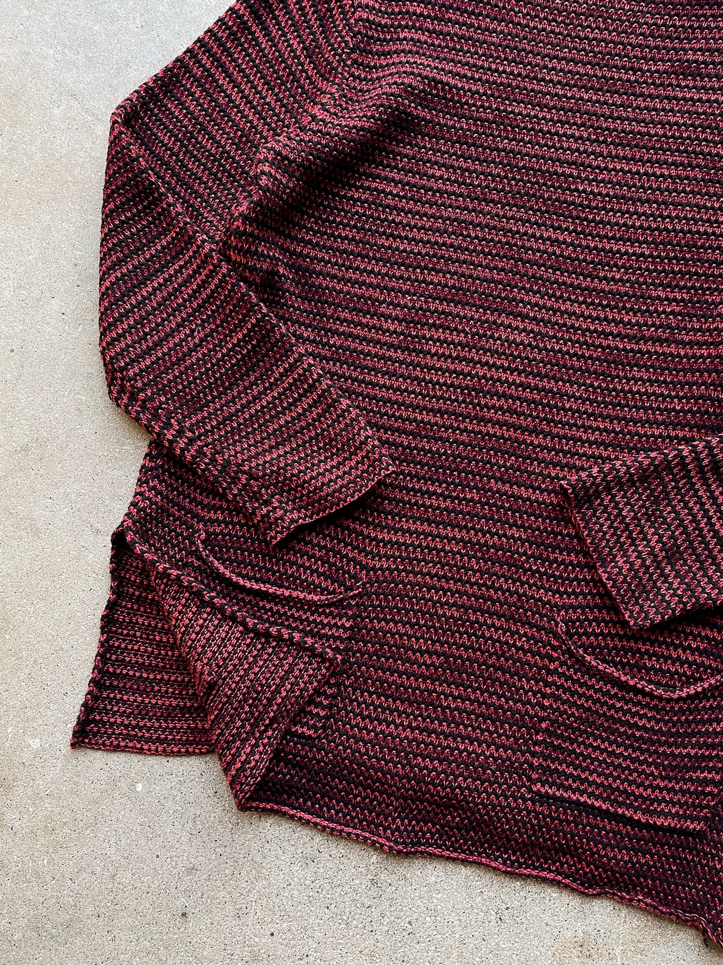 Pocketed Mockneck Sweater—[M]