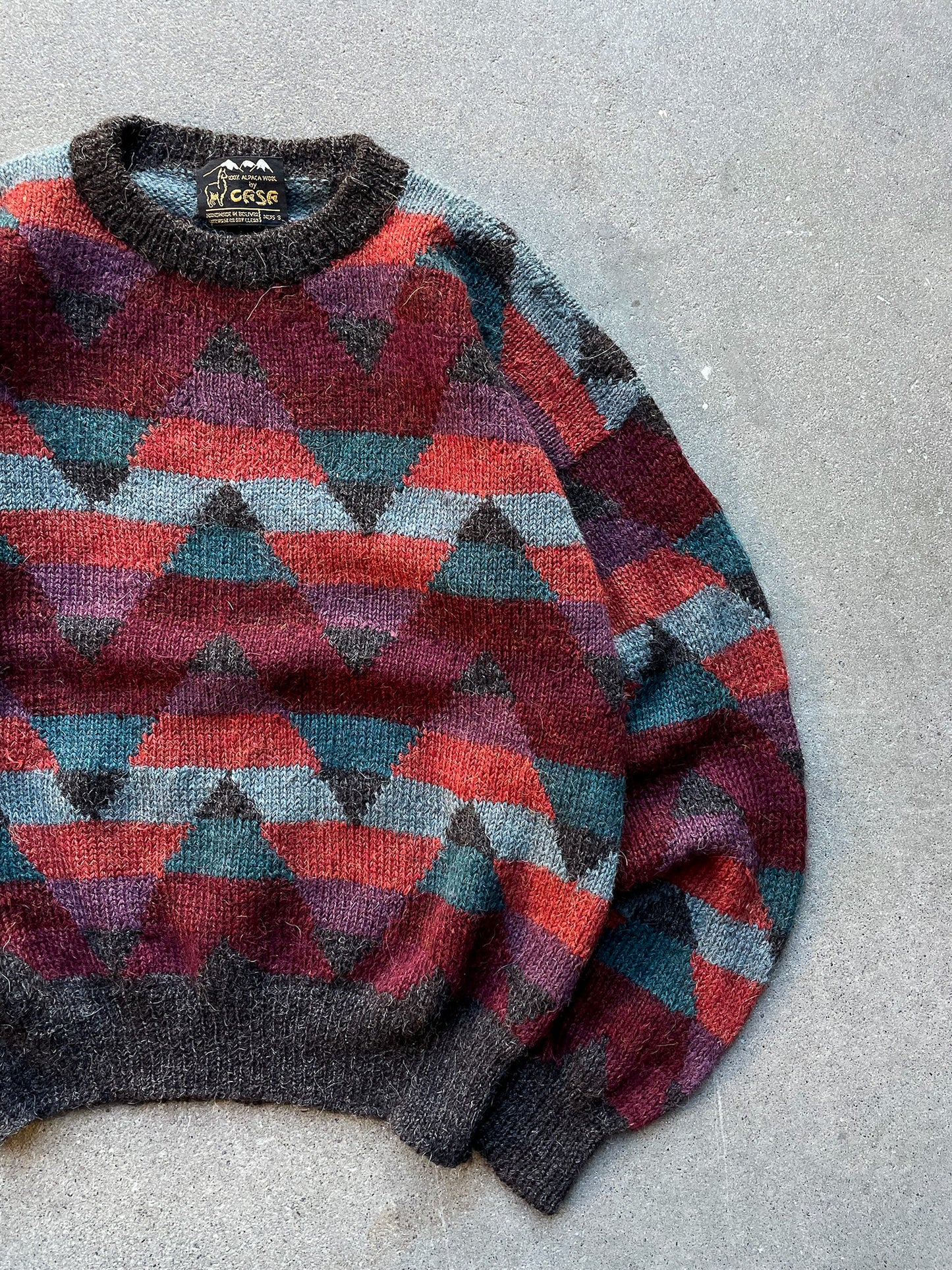 Handmade Alpaca Wool Sweater—[M]