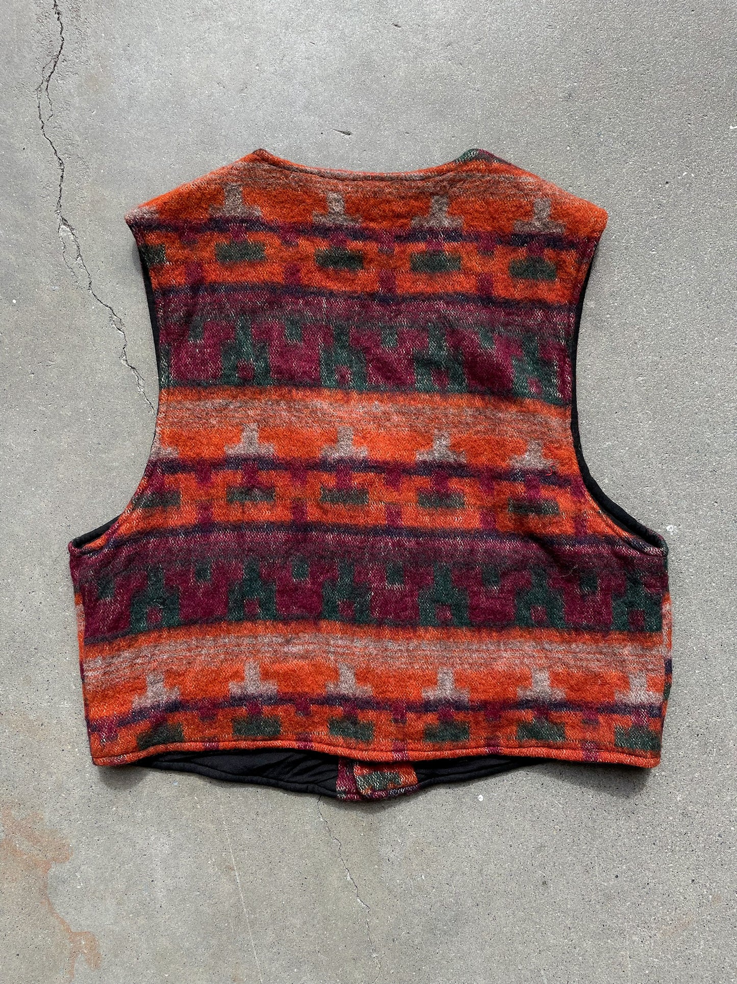 Geometric Wool Vest—[M]