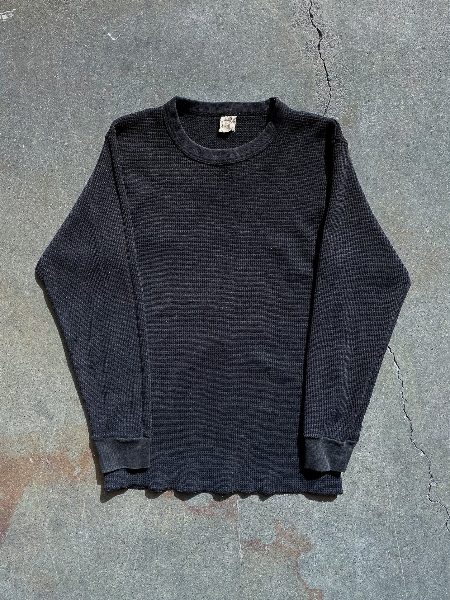 Vintage Waffle Knit Thermal Shirt—[S/M]