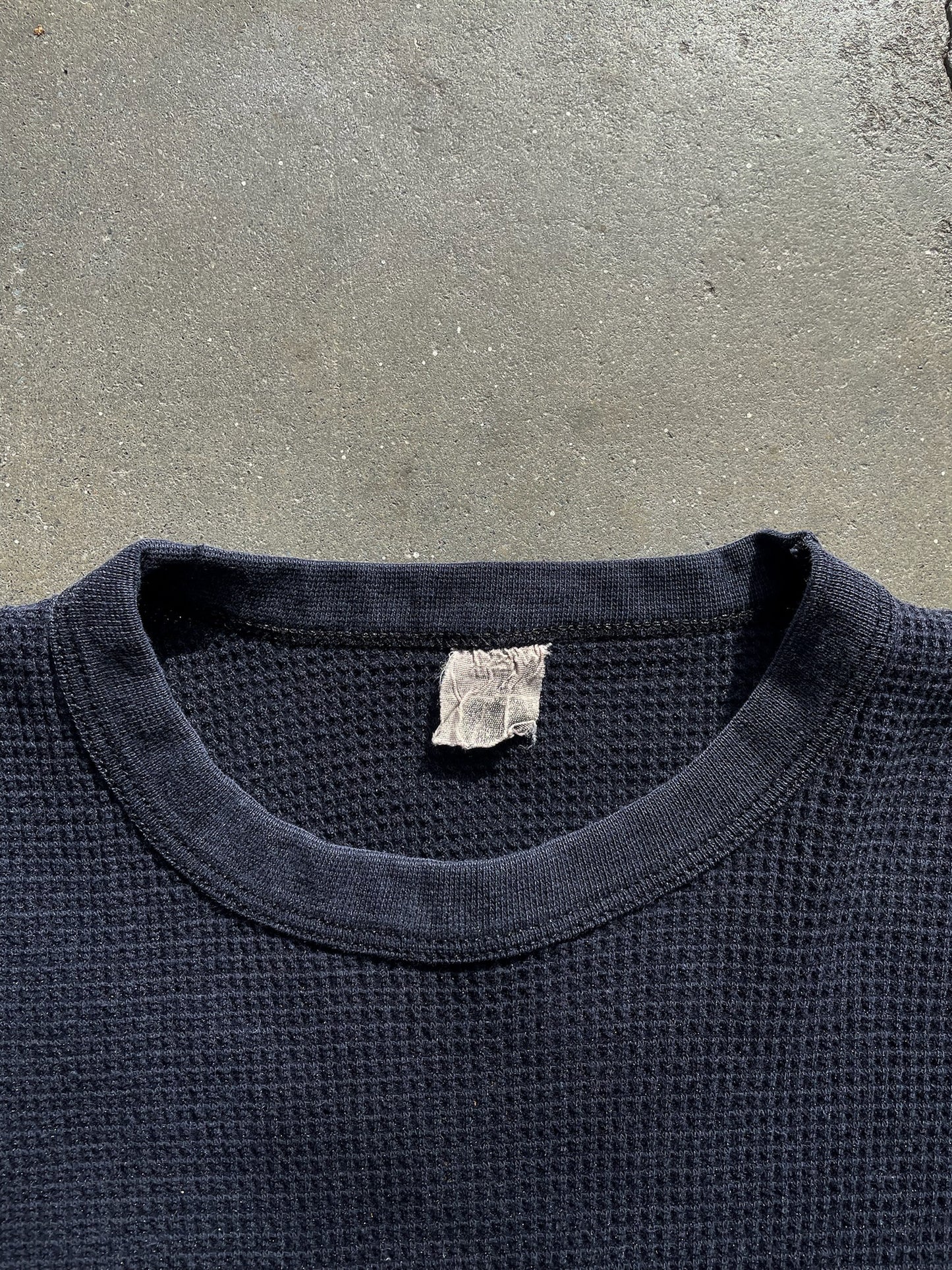 Vintage Waffle Knit Thermal Shirt—[S/M]