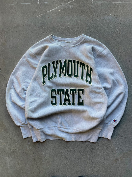 Plymouth State Champion Reverse Weave Crewneck—[M/L]