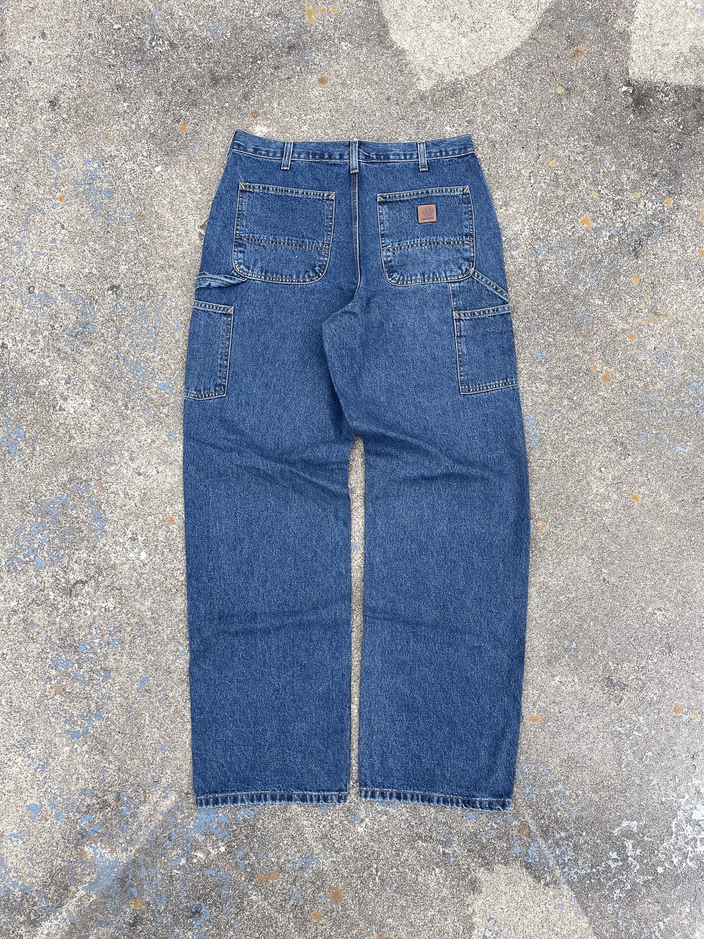 Vintage Carhartt Blue Jeans—[34x34]