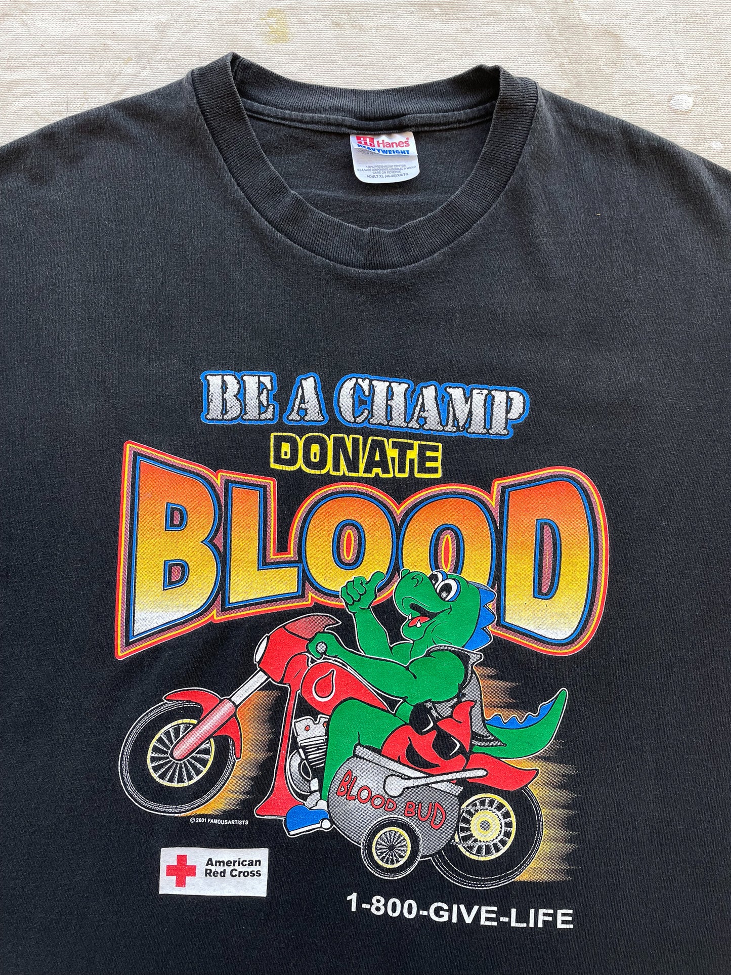 Red Cross Blood Donation T-Shirt—[XL]