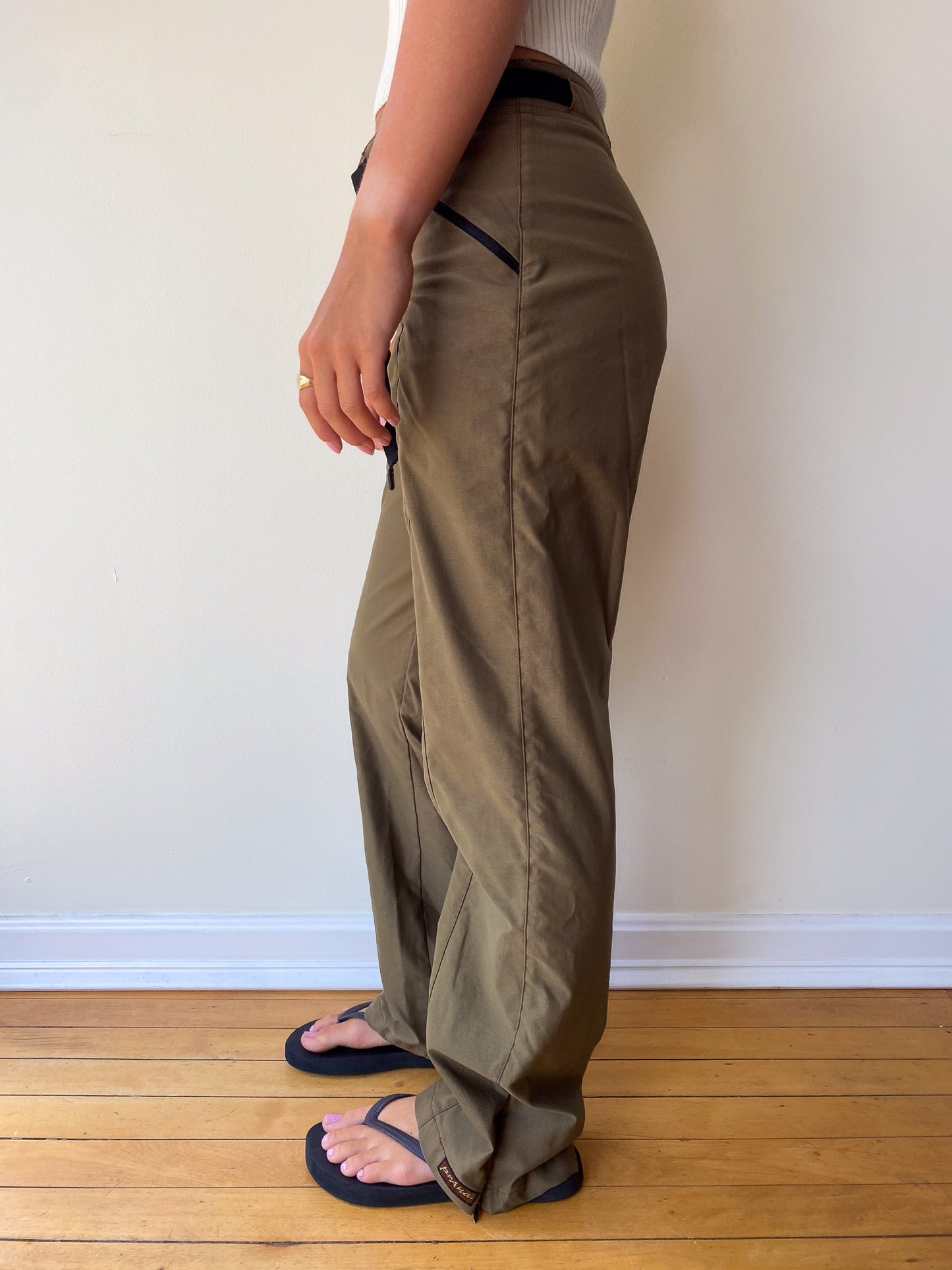 Brown Belted Prana Pants—[M]