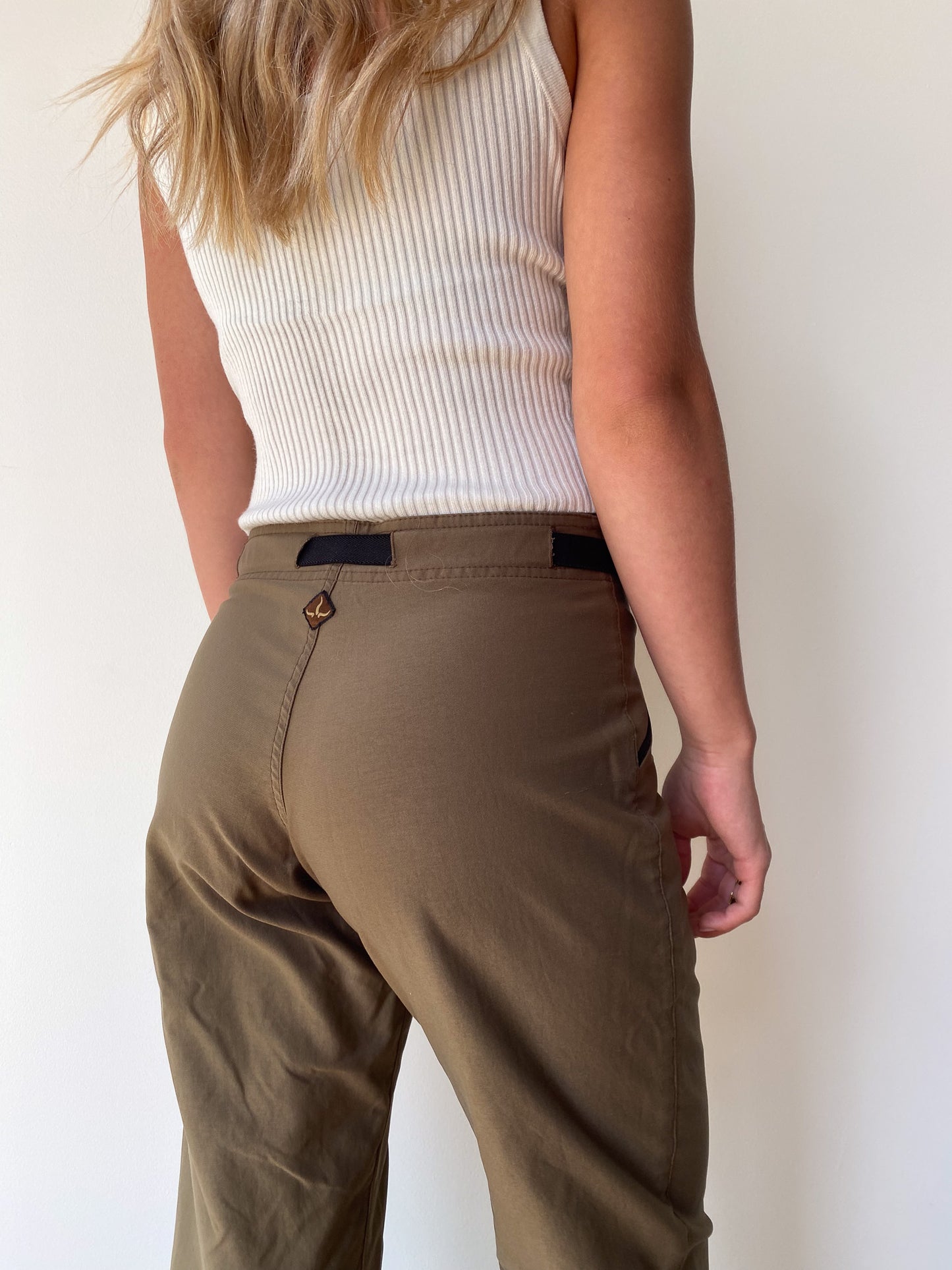 Brown Belted Prana Pants—[M]
