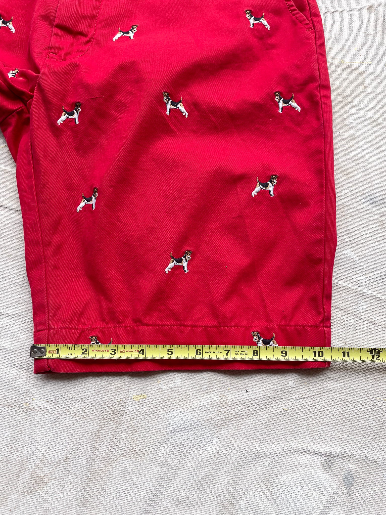 POLO RALPH LAUREN EMBROIDERED DOG SHORTS—[34] – mahshu