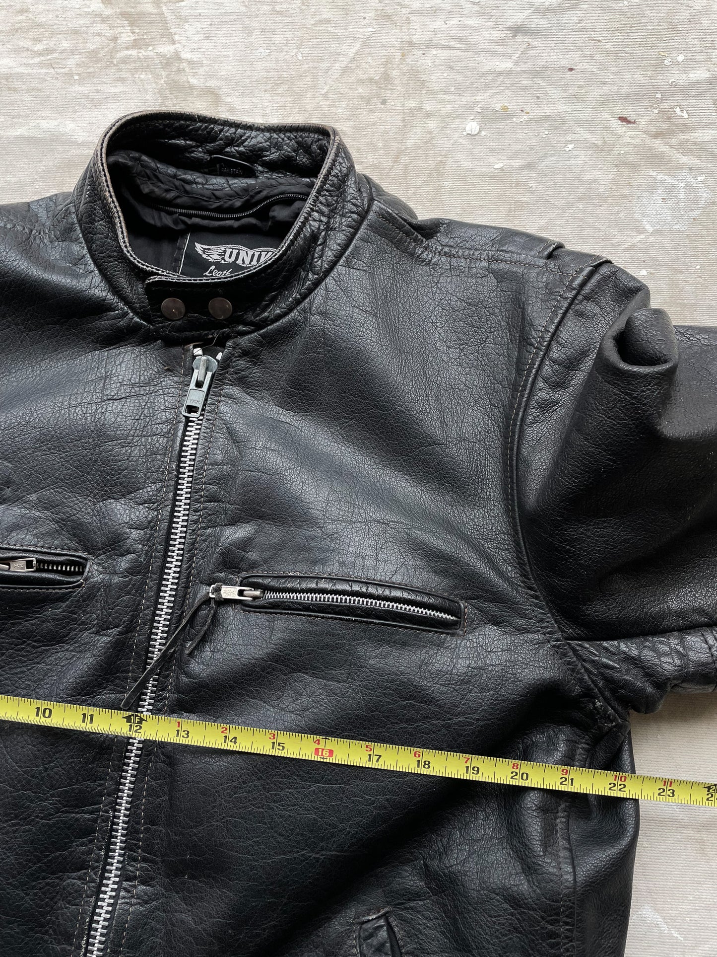 Harley-Davidson Patched Leather Jacket—[L]