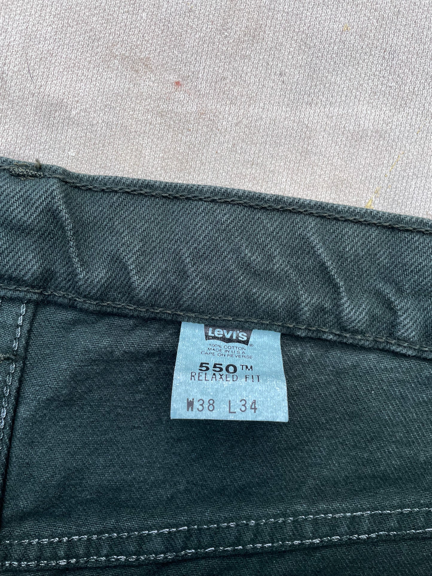 90's Levi's 550 Forest Green Jeans—[38x34]