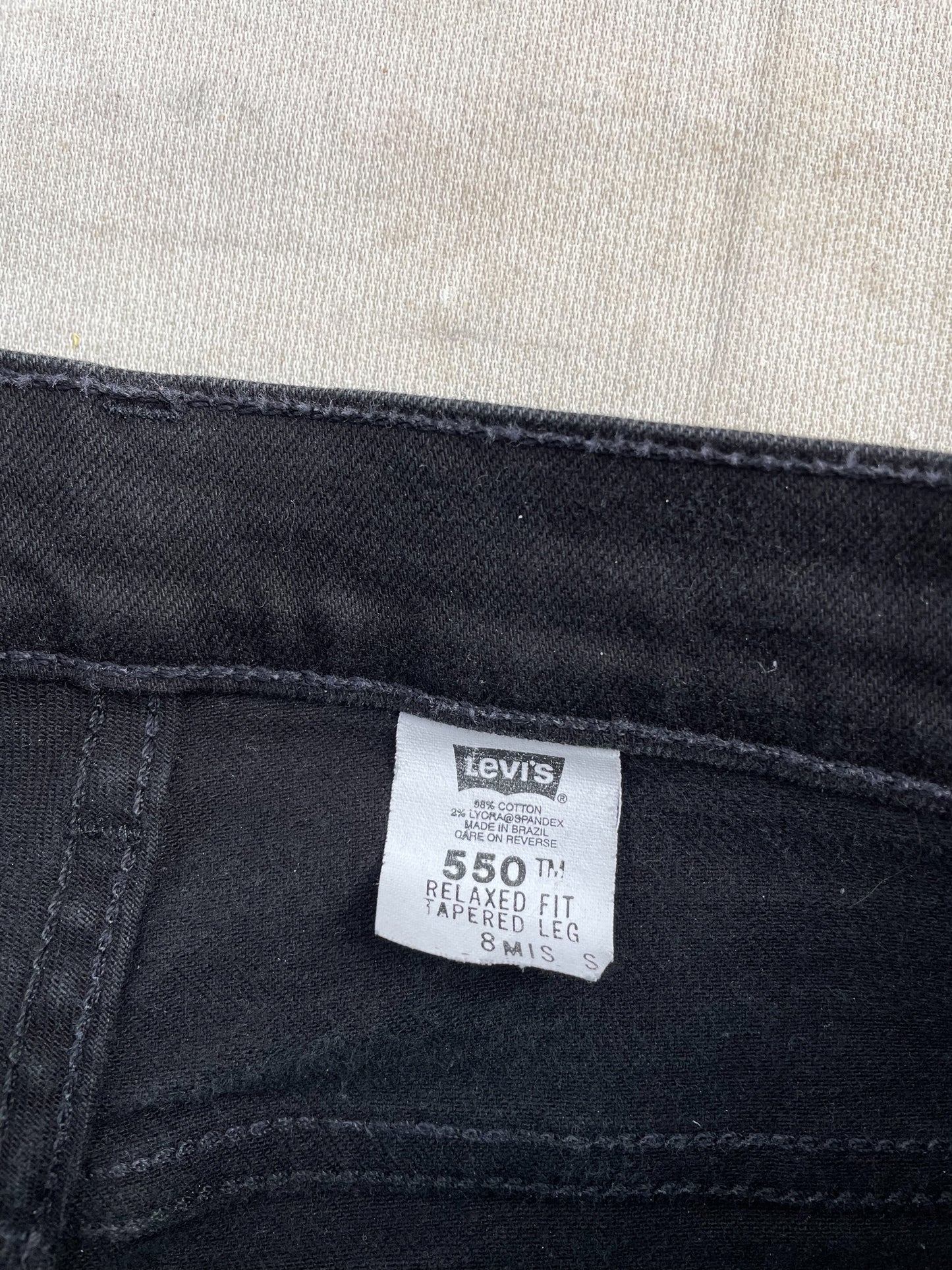 90's Levi's 550 Over-Dyed Black Jeans—[28x28]