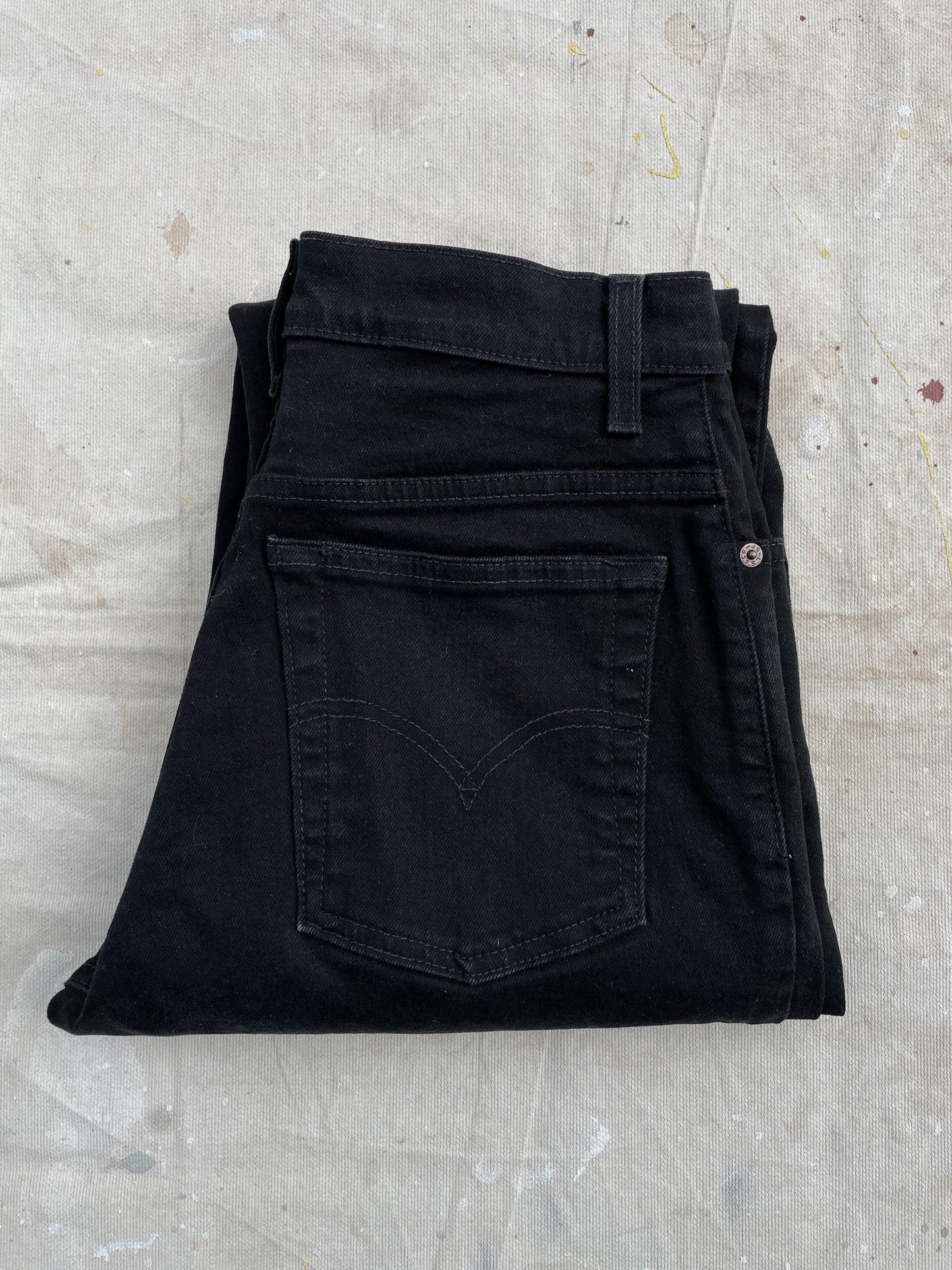 90's Levi's 550 Over-Dyed Black Jeans—[28x28]