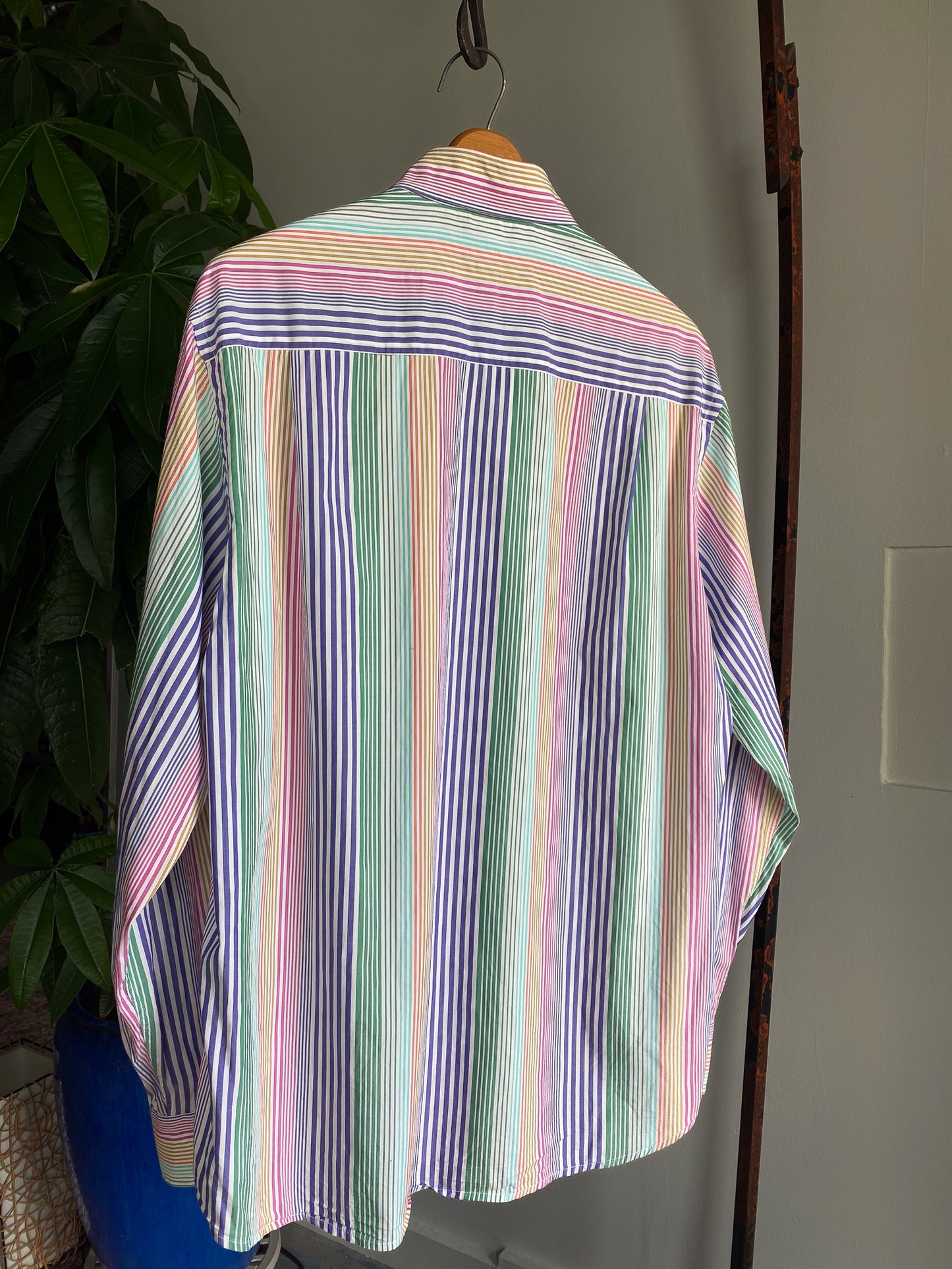 Paul & Shark Striped Button-Down Shirt—[L]