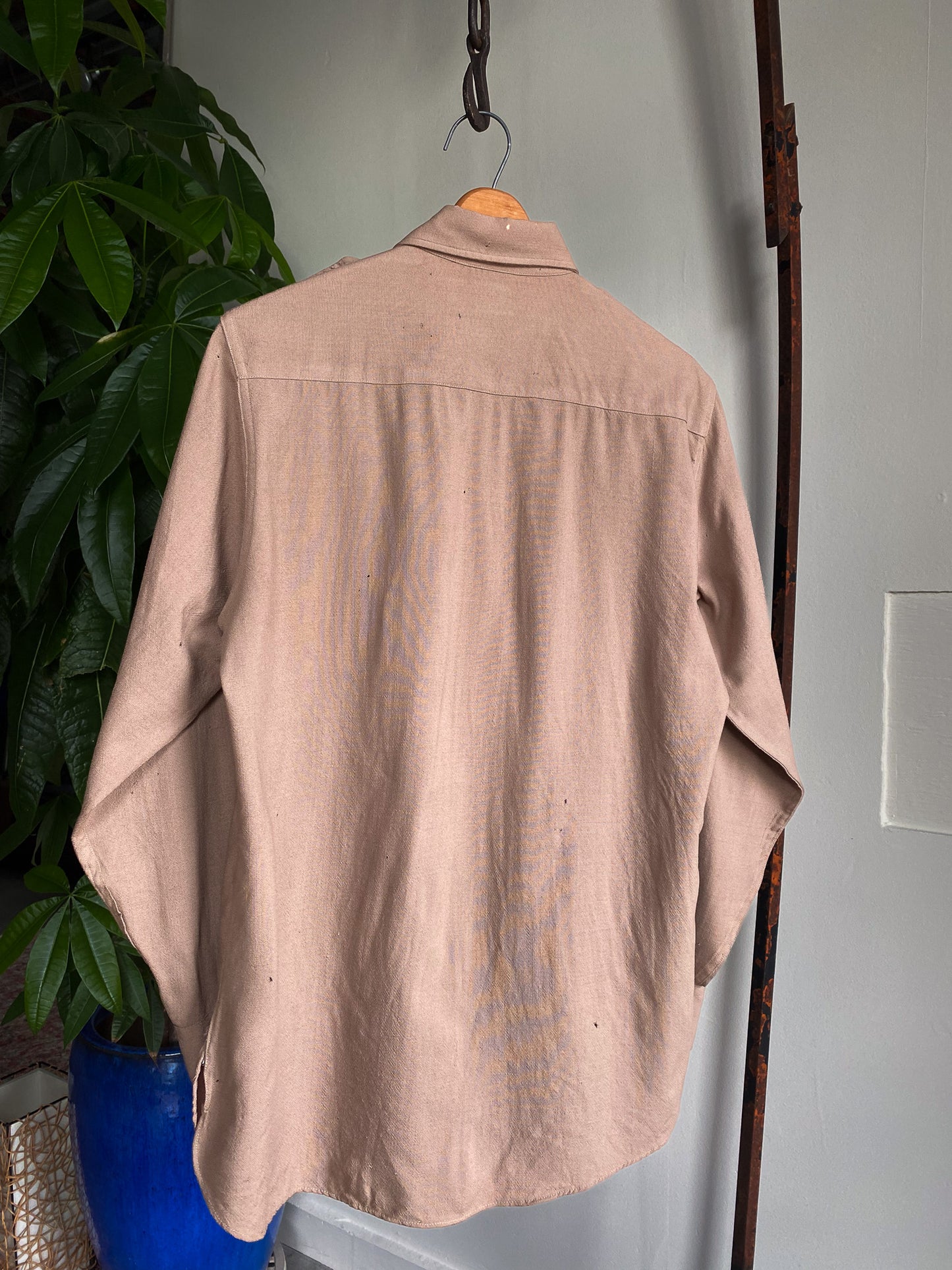 Vintage Army Officer's Gabardine Shirt—[M]