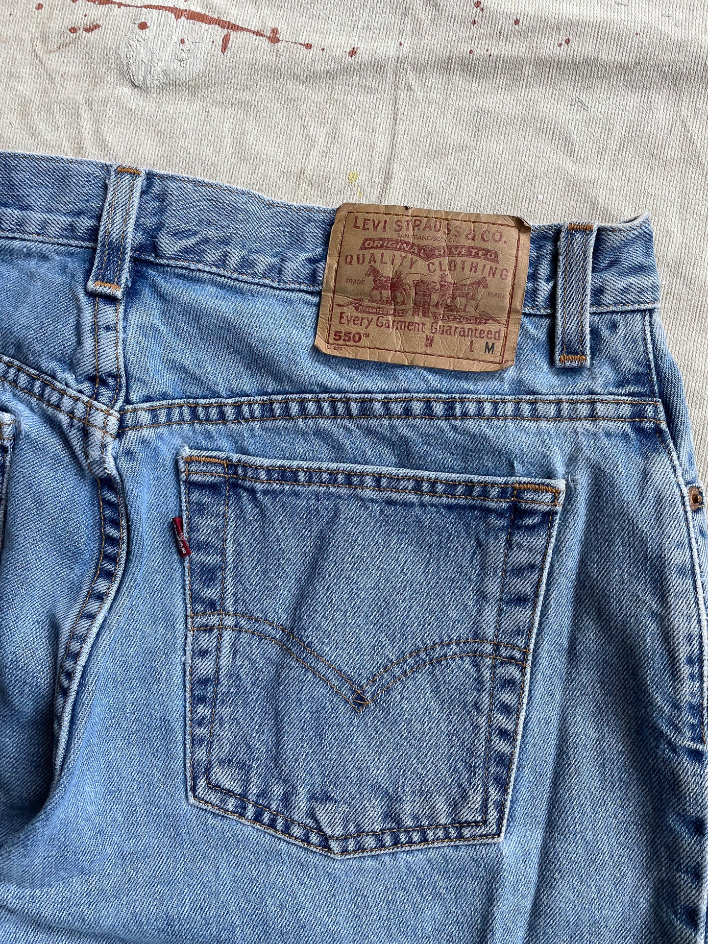 00's Levi's 550 Stone Washed Jeans—[34x30]