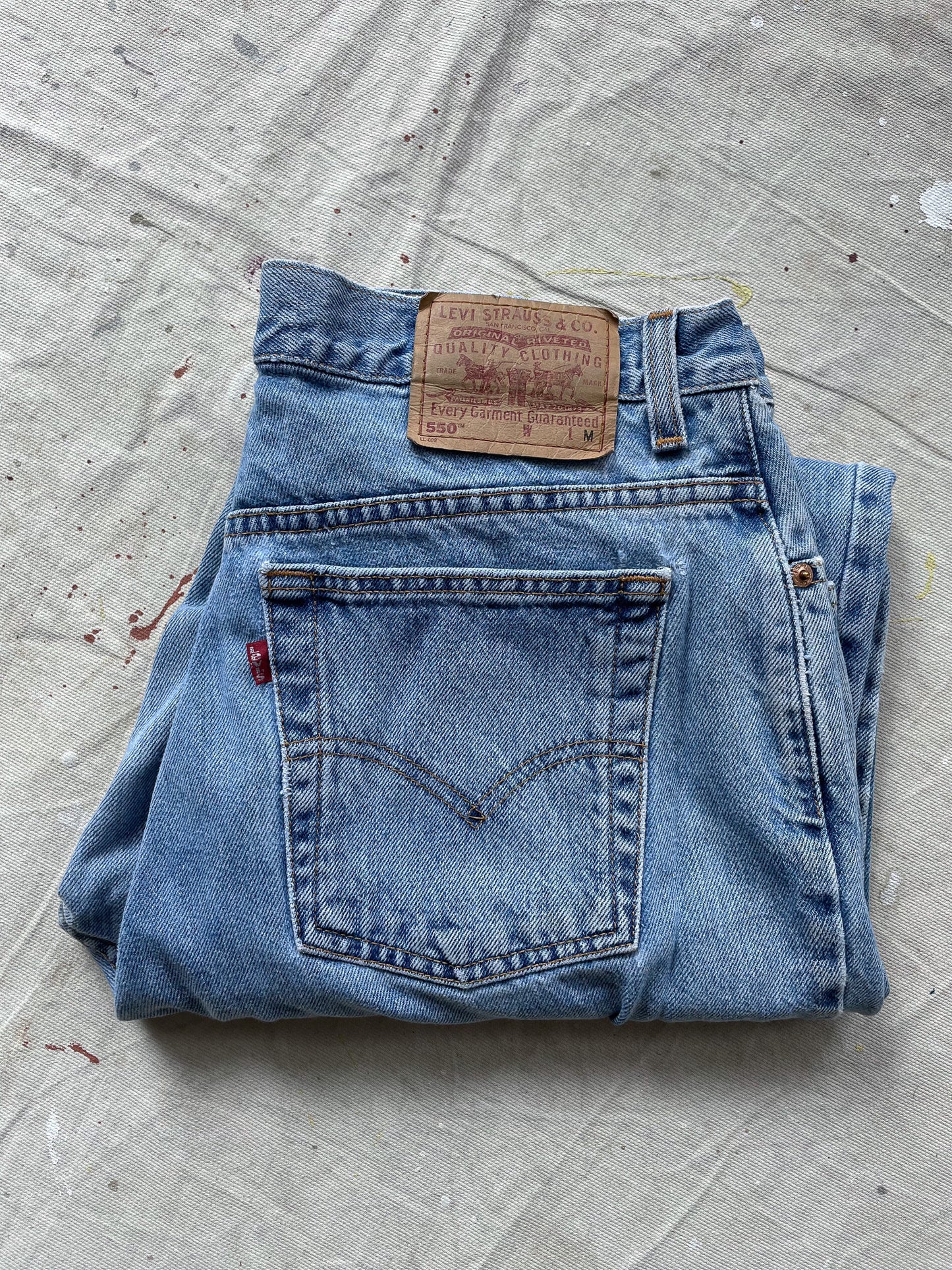 00's Levi's 550 Stone Washed Jeans—[34x30]