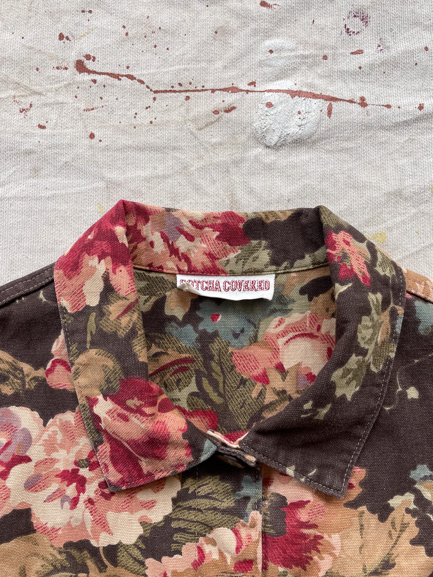 Grandma's Floral Trucker Jacket—[M]