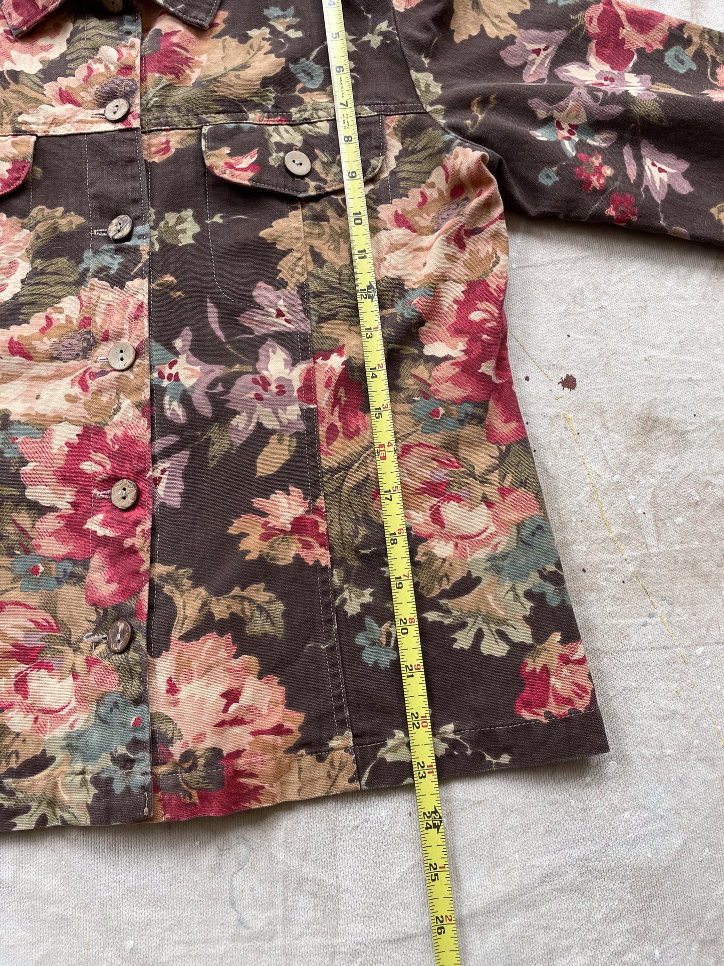 Grandma's Floral Trucker Jacket—[M]