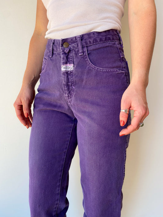 Marithé-François-Girbaud Purple Jeans—[26X31]