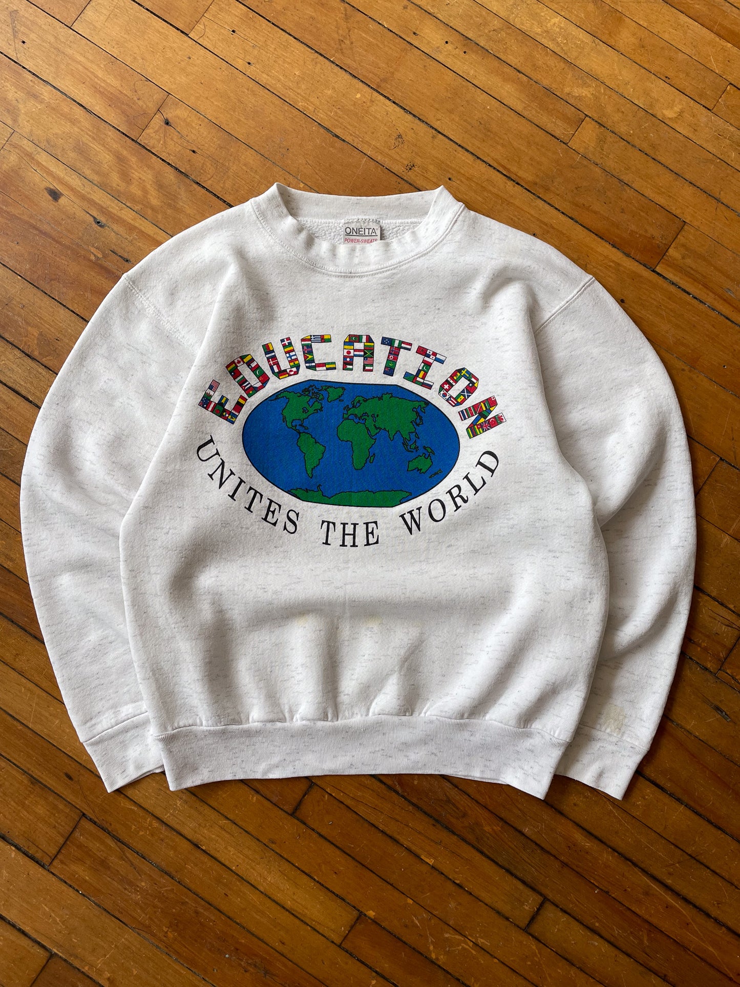 "Education Unites The World" CREWNECK [L]