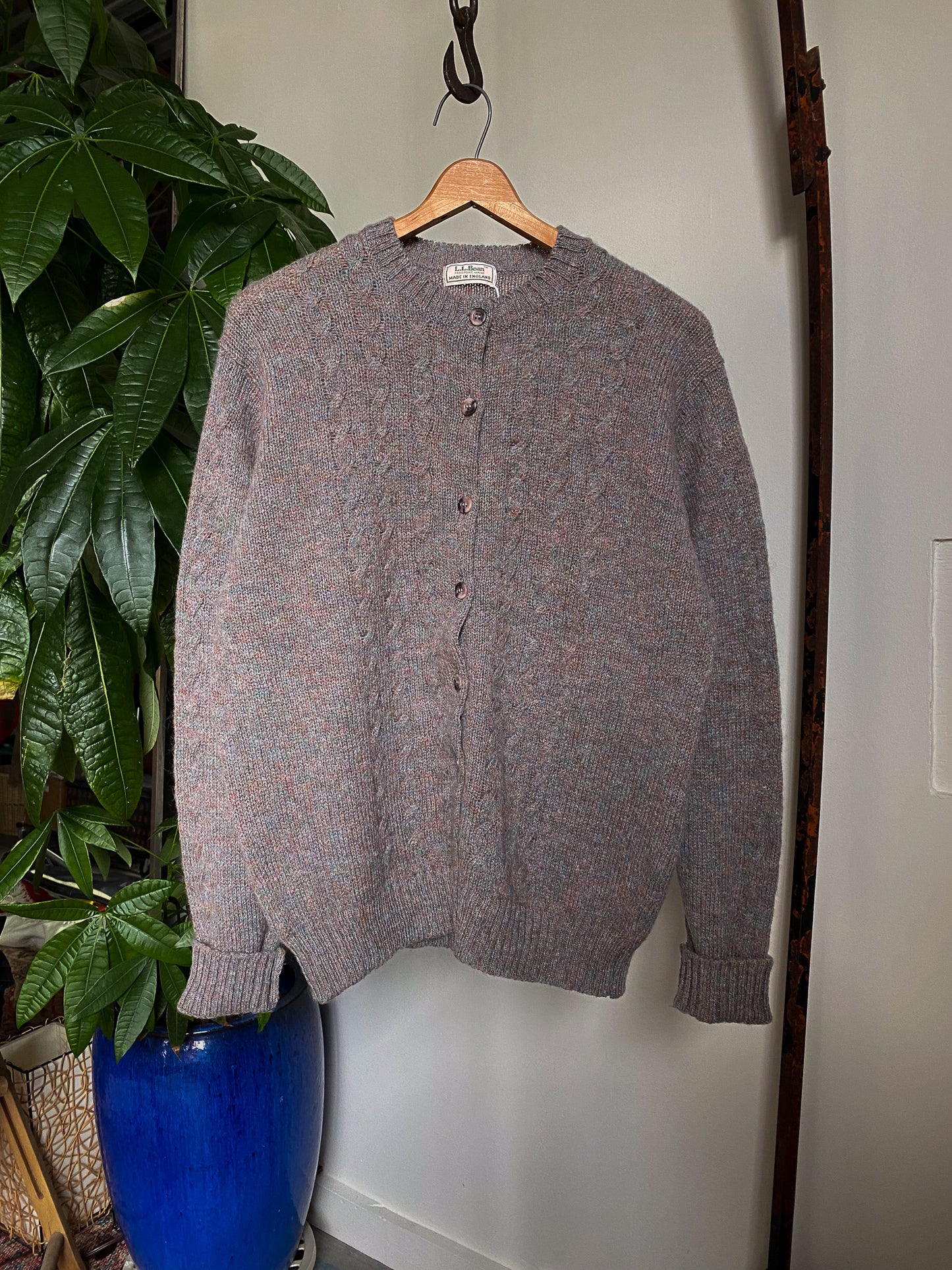 L.L.Bean Cable Knit Cardigan—[L]