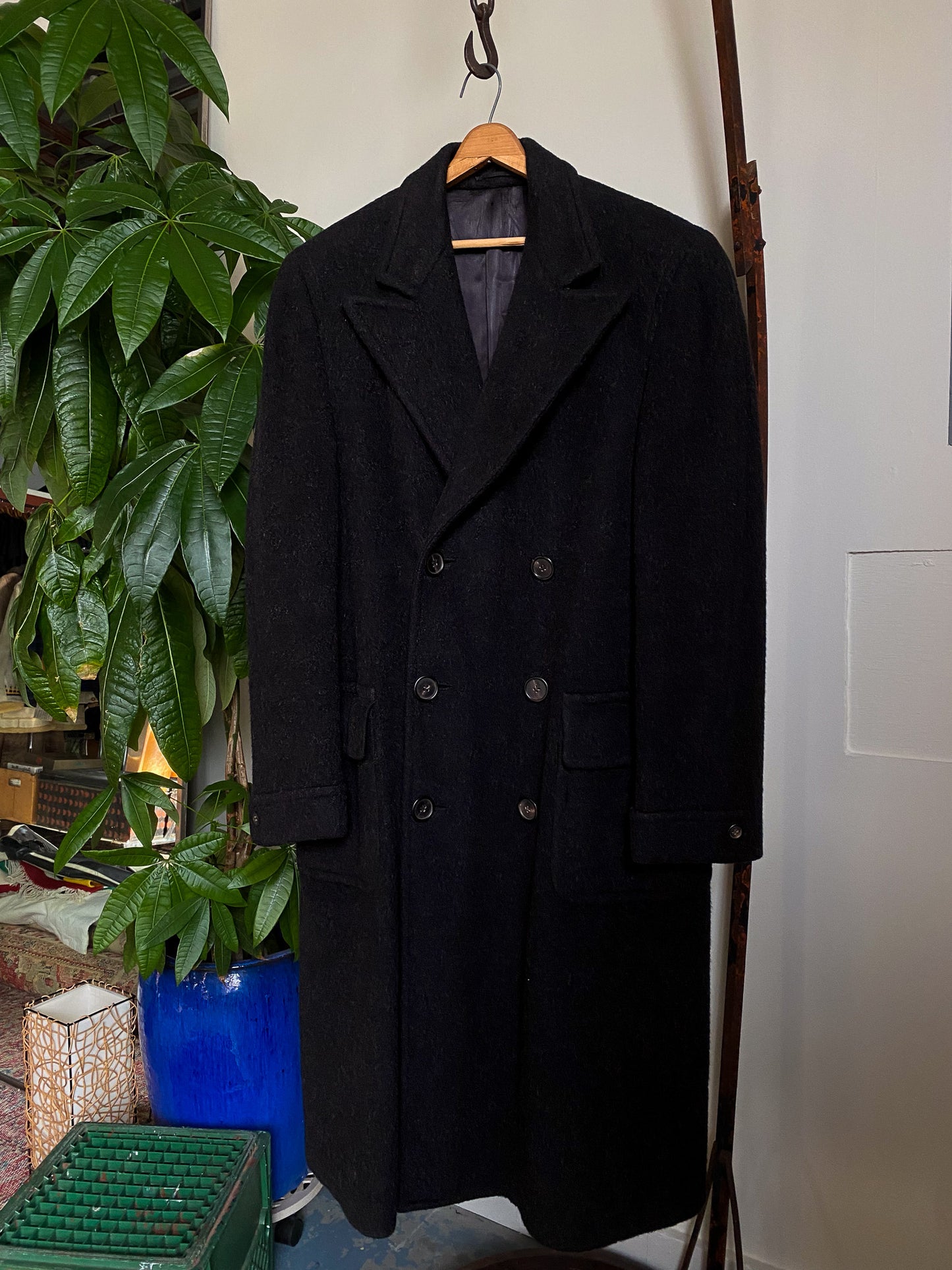 Alpaca Wool Overcoat—[XL]