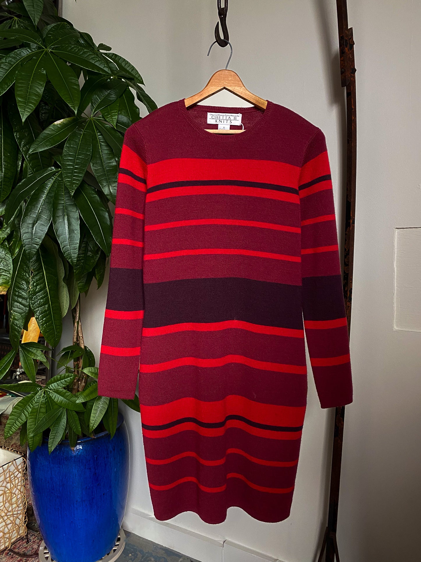 Chetta B. Wool Sweater Dress—[M]