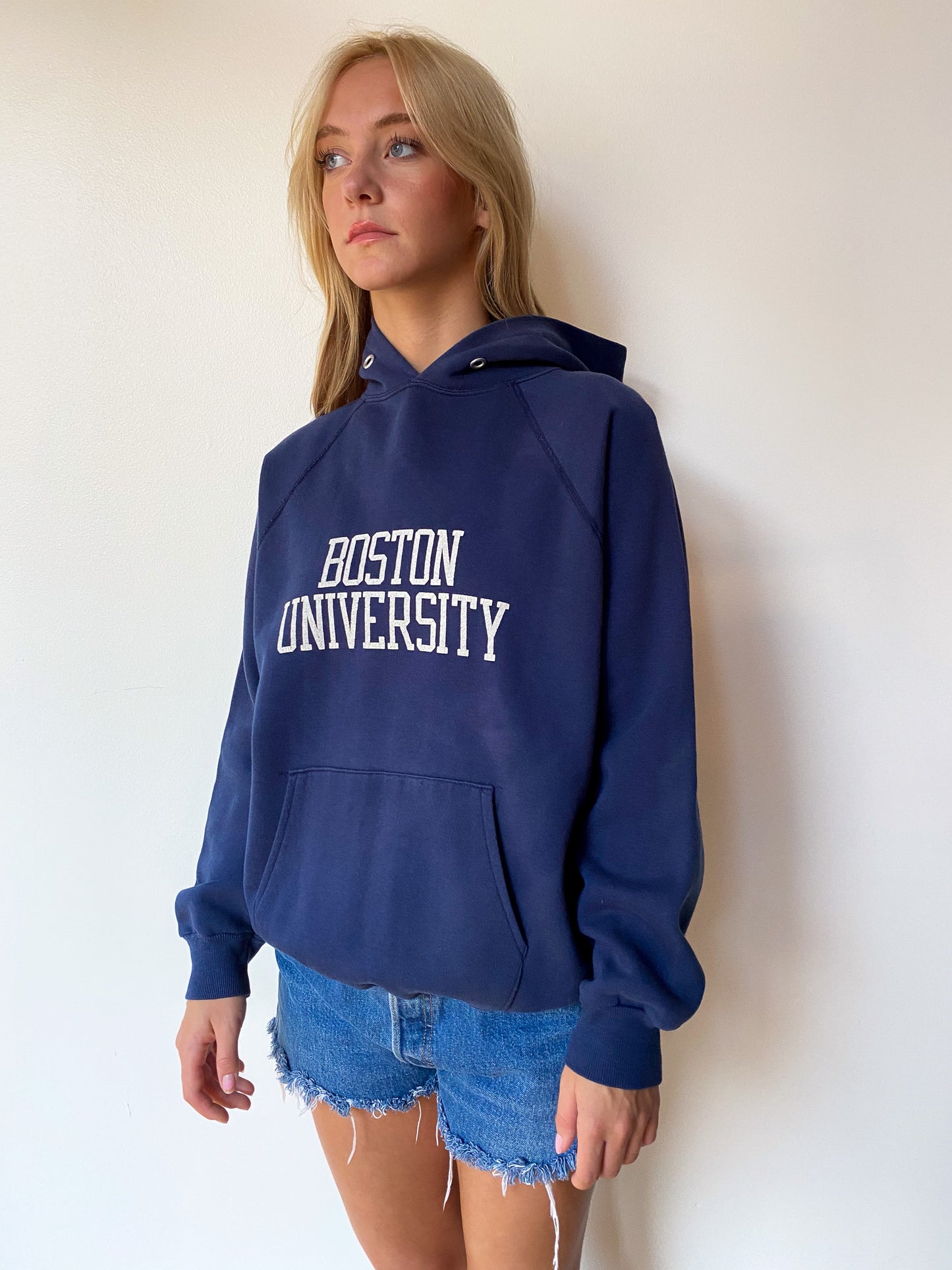 70's Boston University Hoodie—[M]