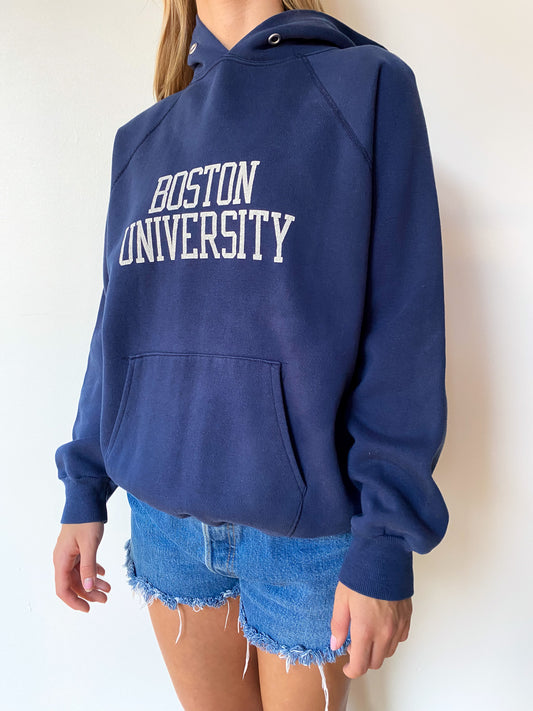 70's Boston University Hoodie—[M]