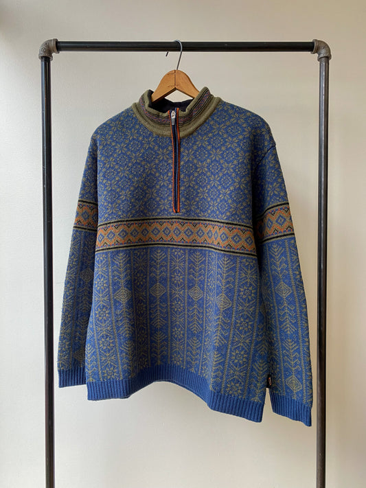 Obermeyer Quarter-Zip Wool Sweater—[M]