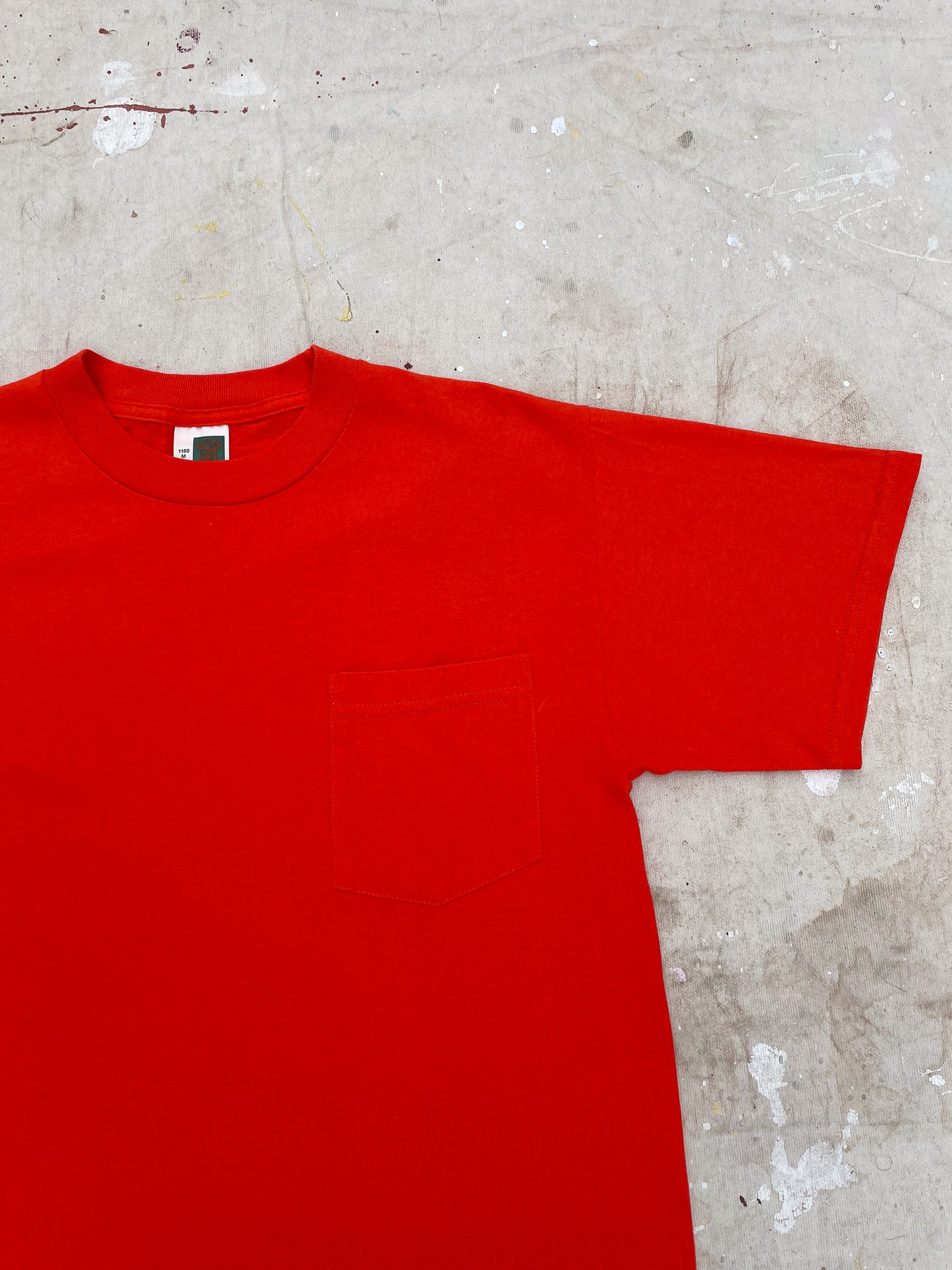 Hi-Vis Orange Pocket T-Shirt—[M]