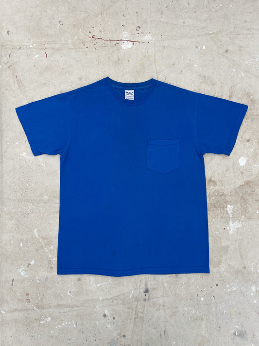 Blank Blue Pocket T-Shirt—[M]