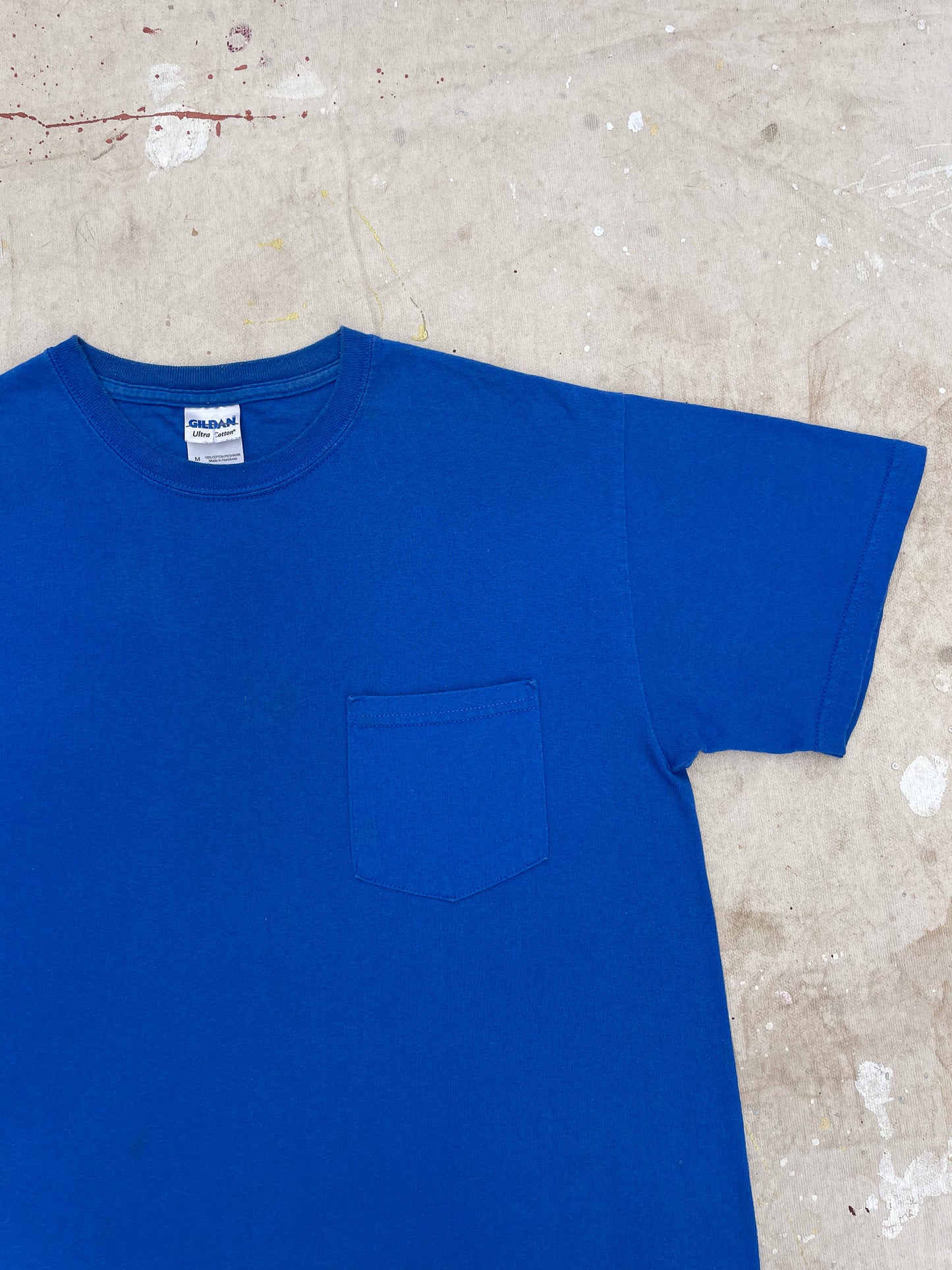 Blank Blue Pocket T-Shirt—[M]