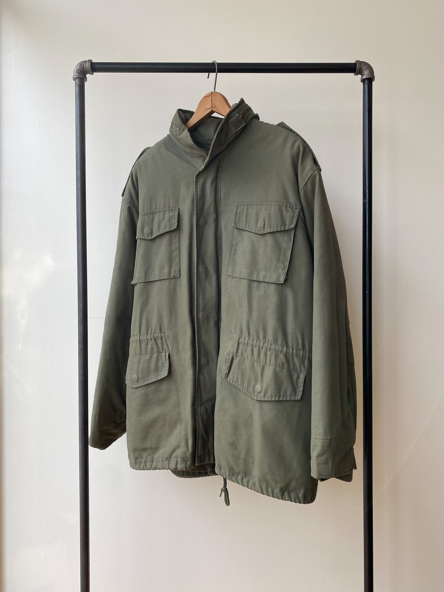 US Military M-65 Jacket with Quilted Liner—[L/XL]